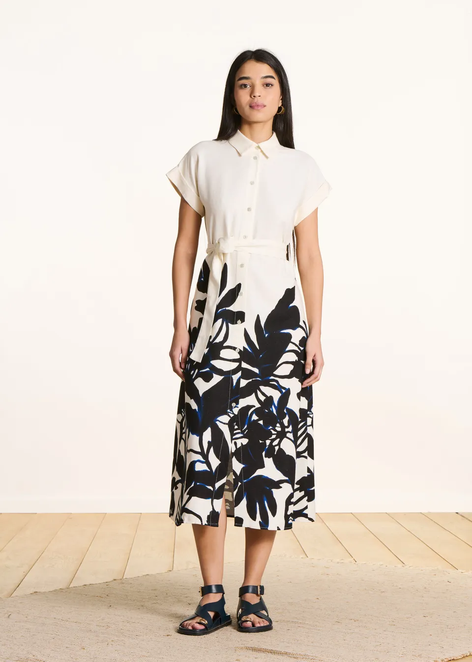 la-f-e-marabout-e-hemdkleid-fatou-ecru-lang-viskose image 1