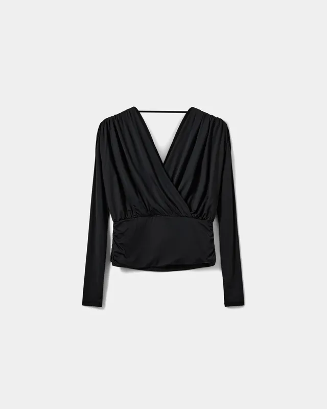 sofie-schnoor-women-briannasw-bluse-schwarz-v-ausschnitt image 1