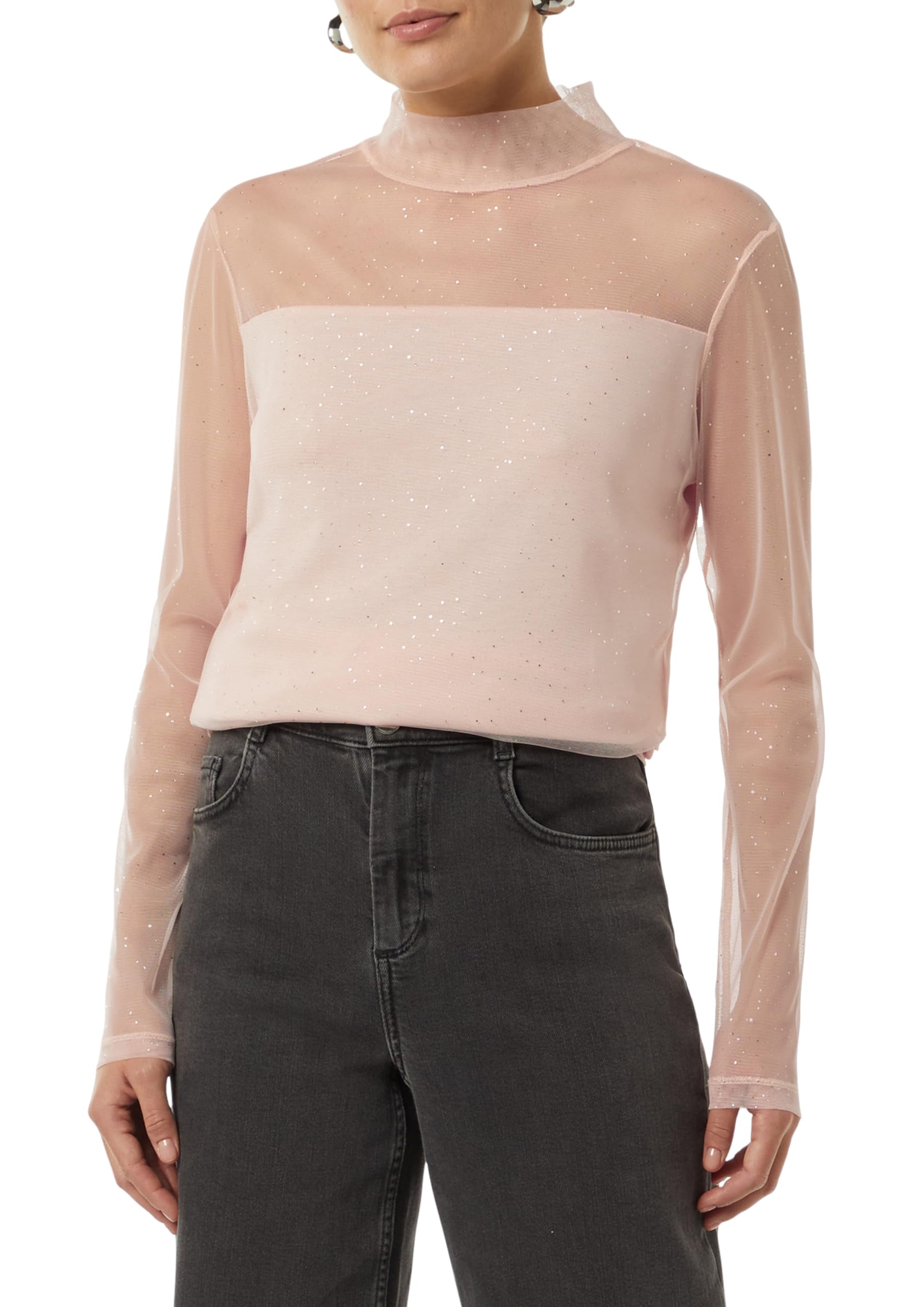 comma-mesh-longsleeve-glitzer-details-langarm image 1