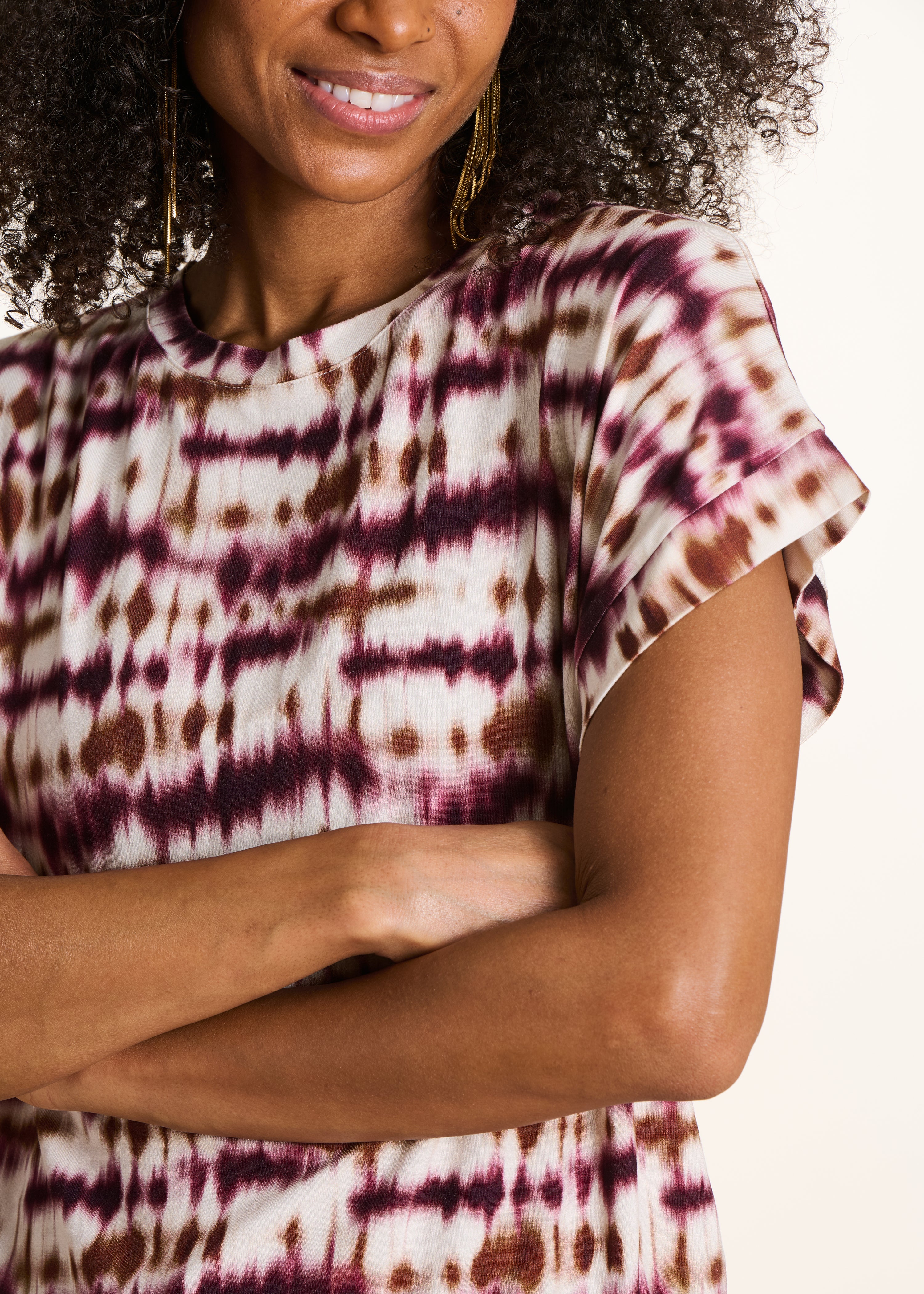 la-f-e-marabout-e-farfale-t-shirt-bordeaux-batik-gr-s-viskose image 5