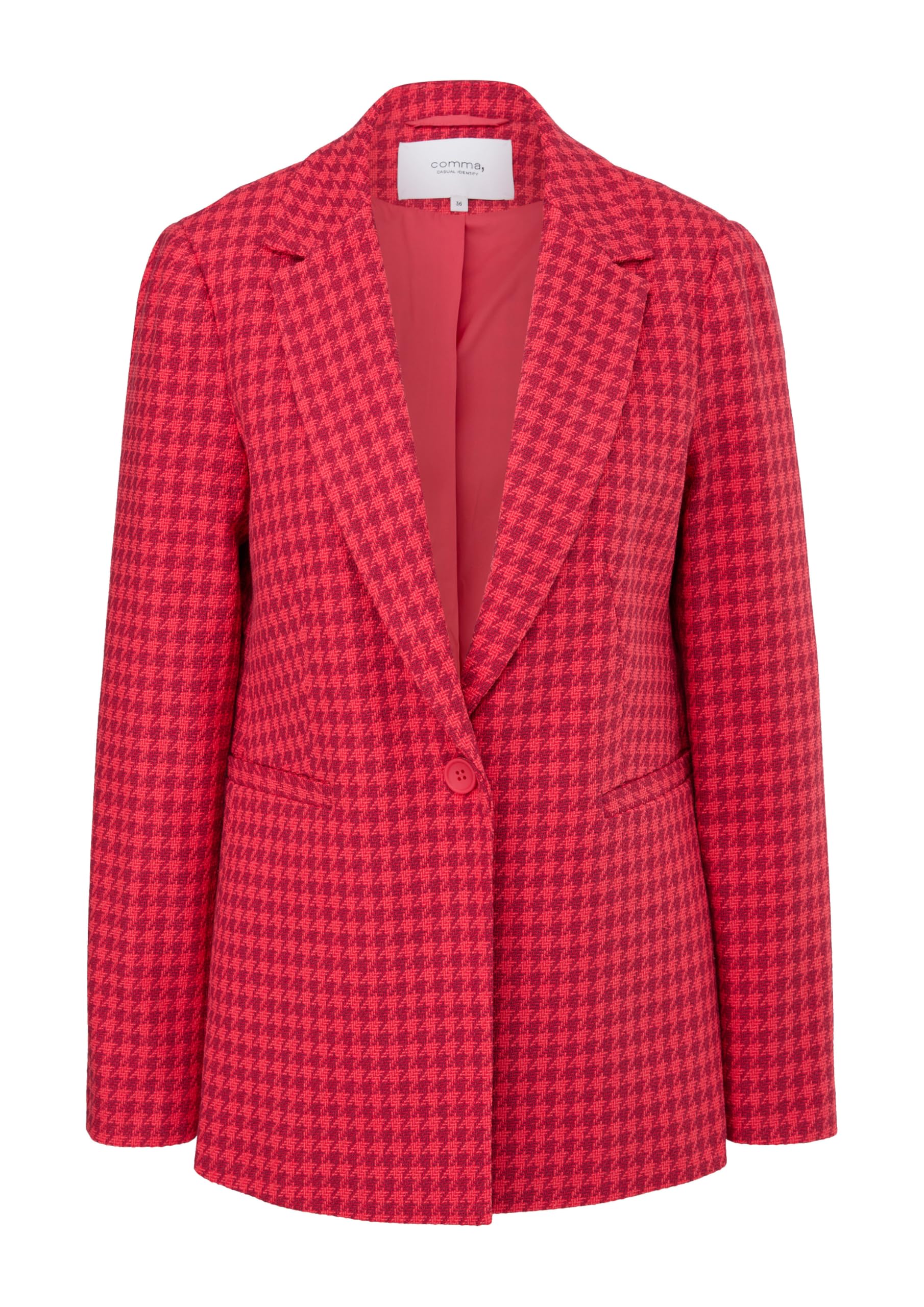 comma-dobby-blazer-hahnentritt-muster-blazer image 3