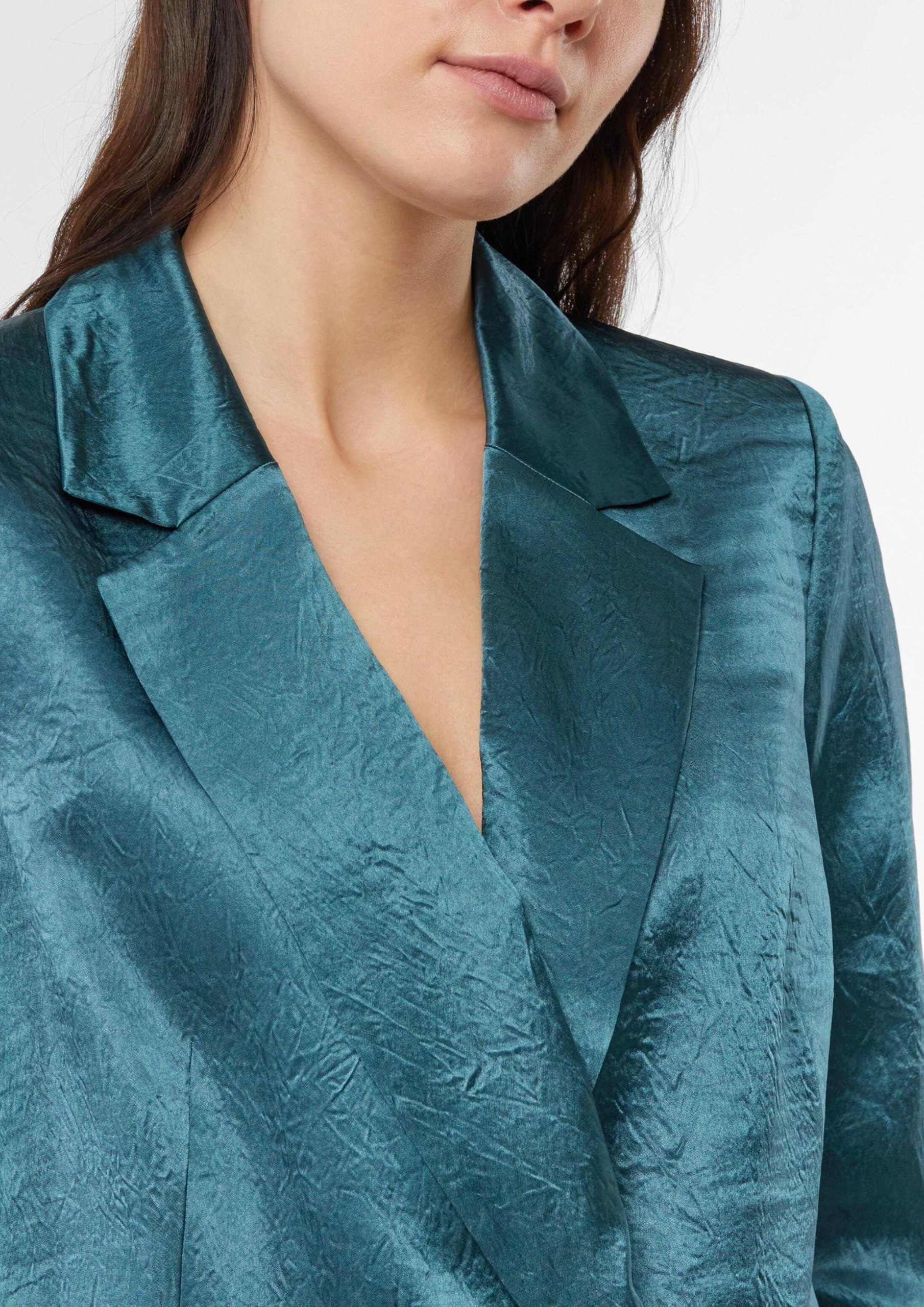 comma-blazer-crinkle-satin-blazer-antailliert-loose-fit image 4