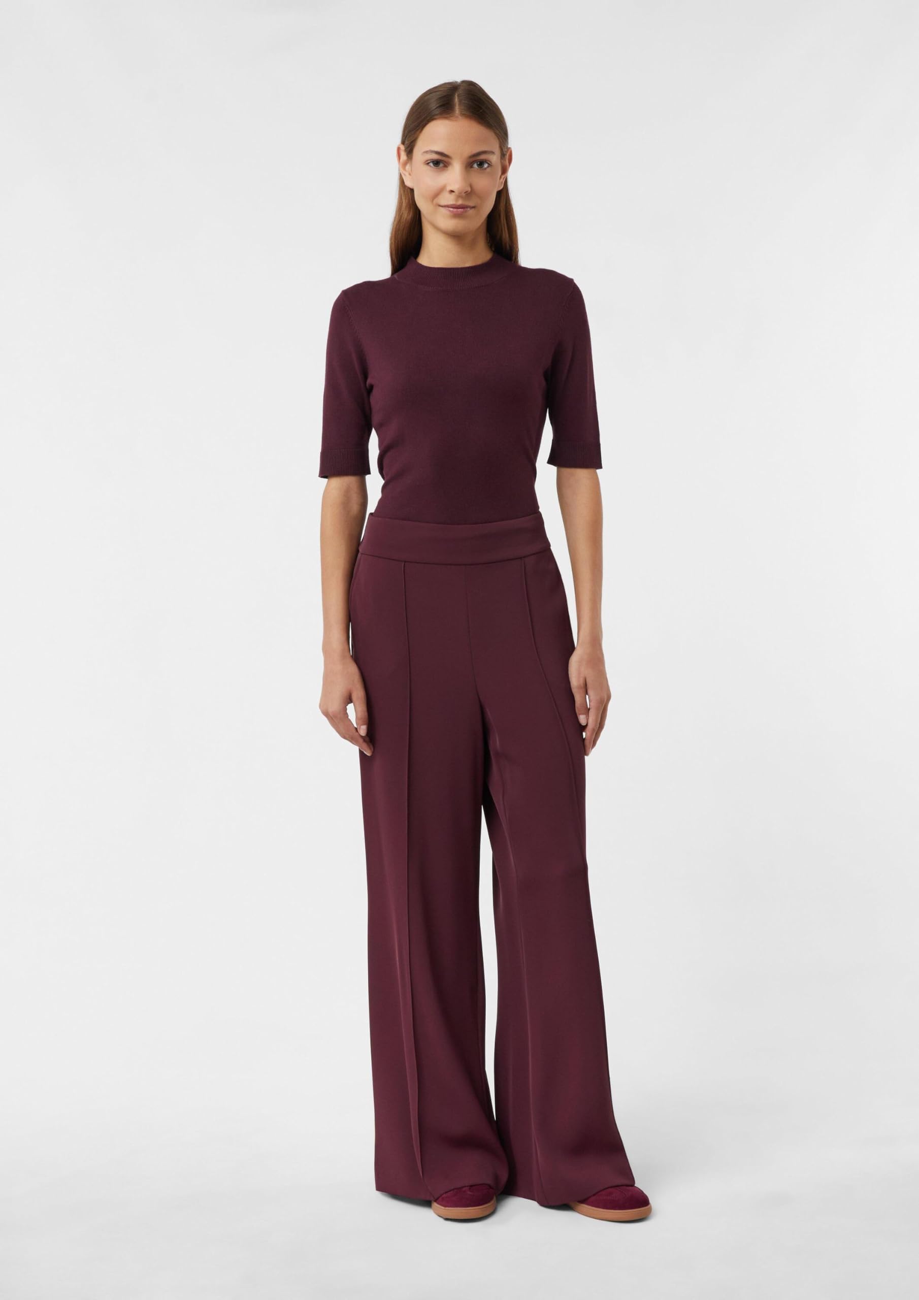 comma-trousers-klassische-marlenehose-gr-46-bordeaux image 7