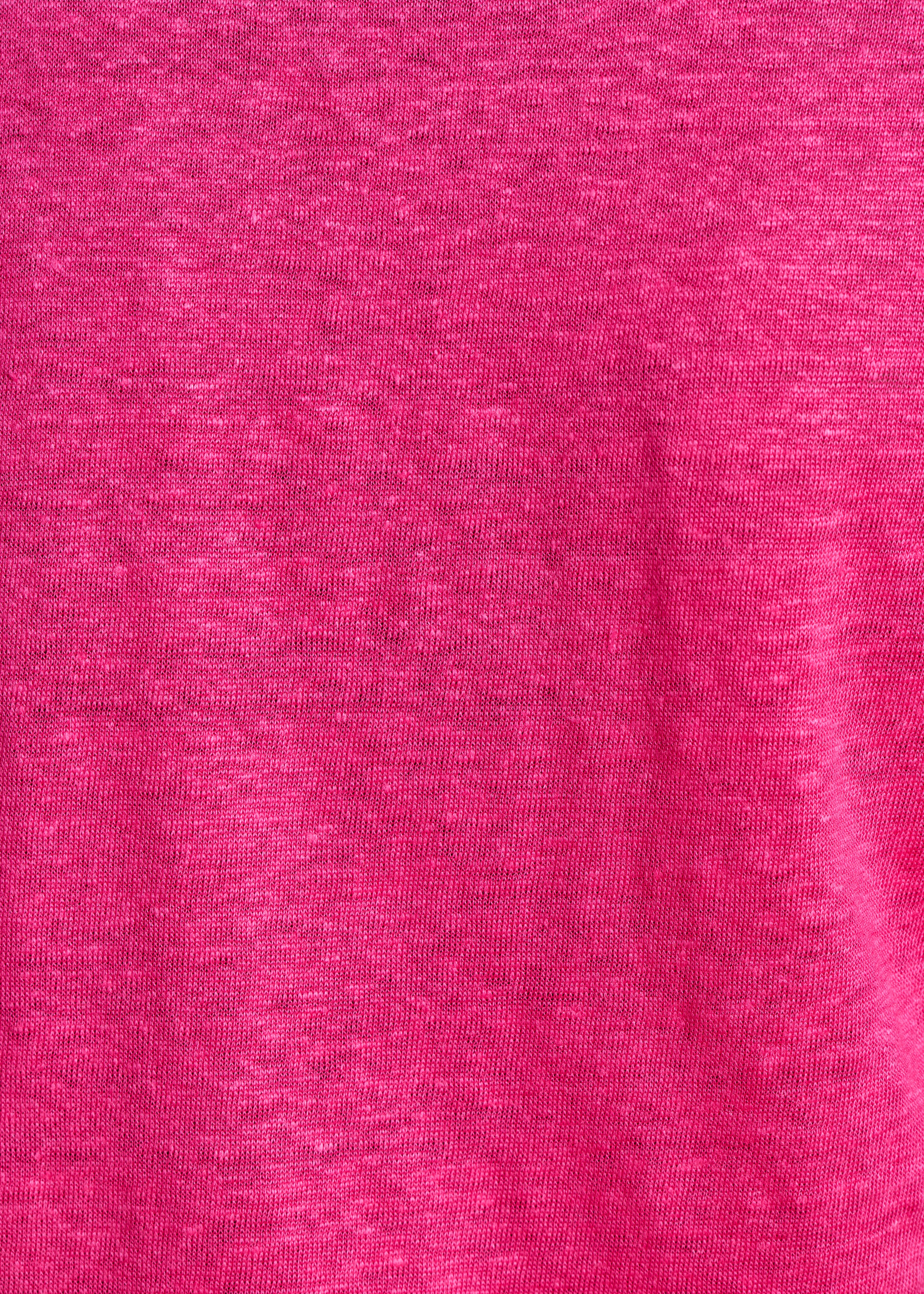 la-f-e-marabout-e-davia-t-shirt-fuchsia-leinen-v-ausschnitt image 4