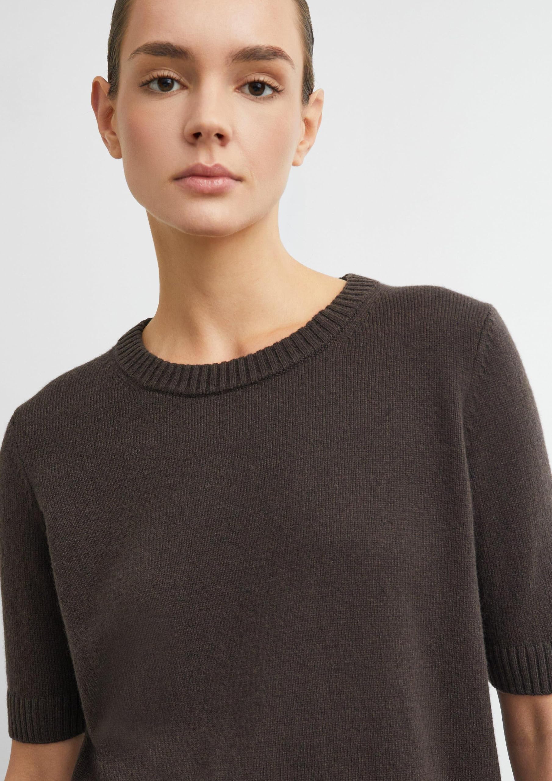 comma-knitwear-strickpullover-kurzarm-gr-34-dunkelbraun image 3