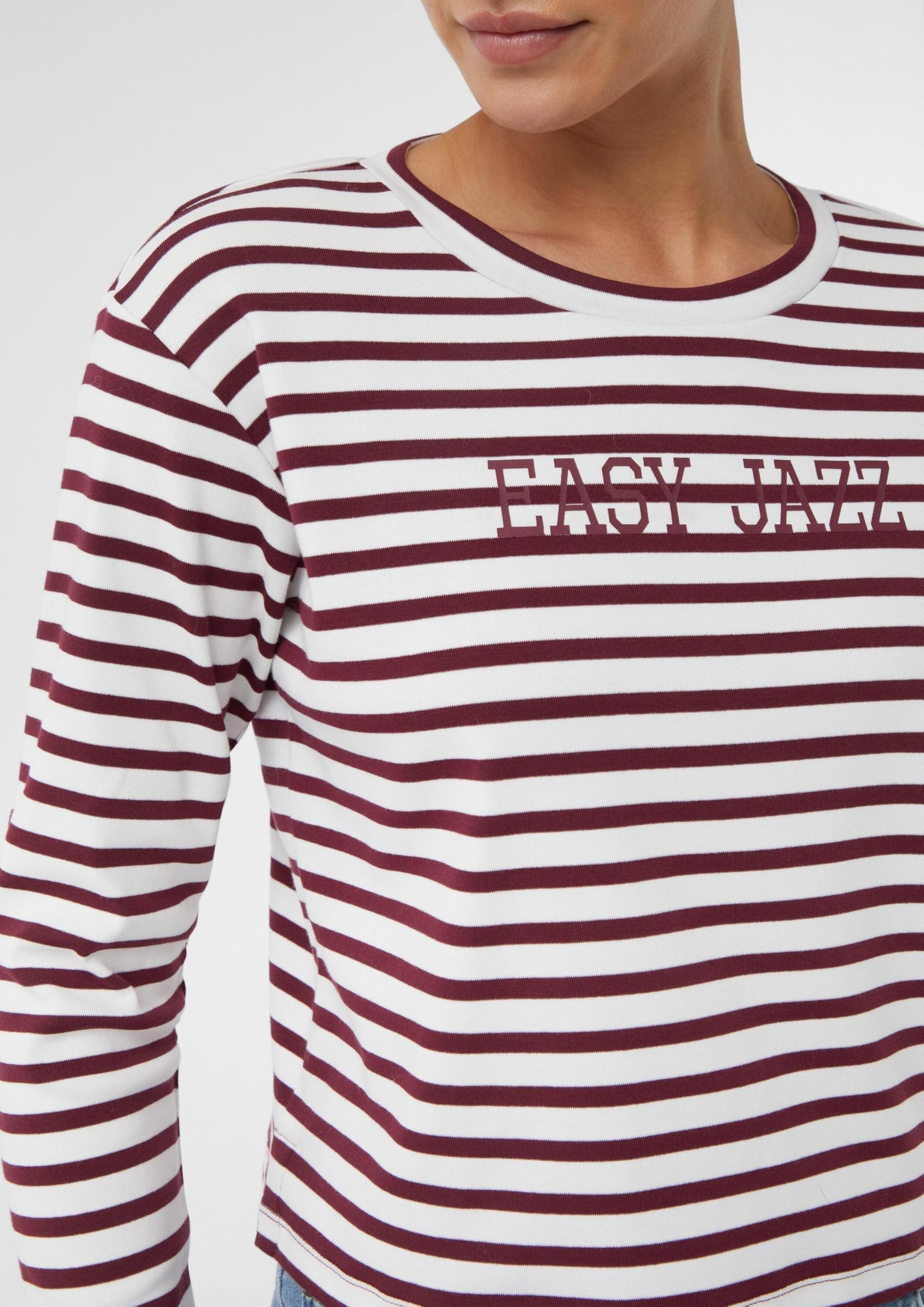comma-verk-rztes-streifenshirt-frontprint-t-shirt-42 image 5