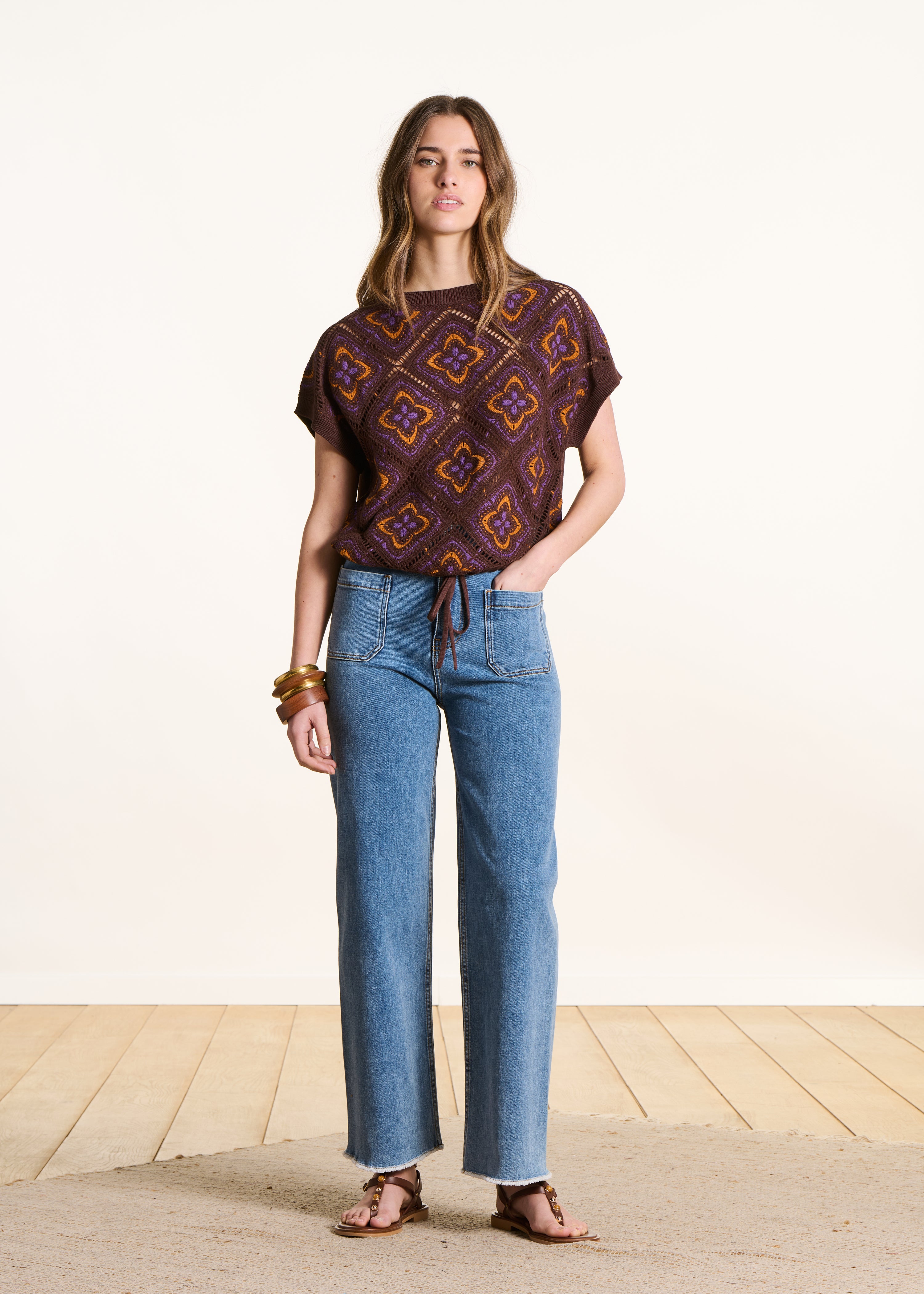 la-f-e-marabout-e-pullover-braun-h-kel-bio-baumwolle-gr-1-3 image 2