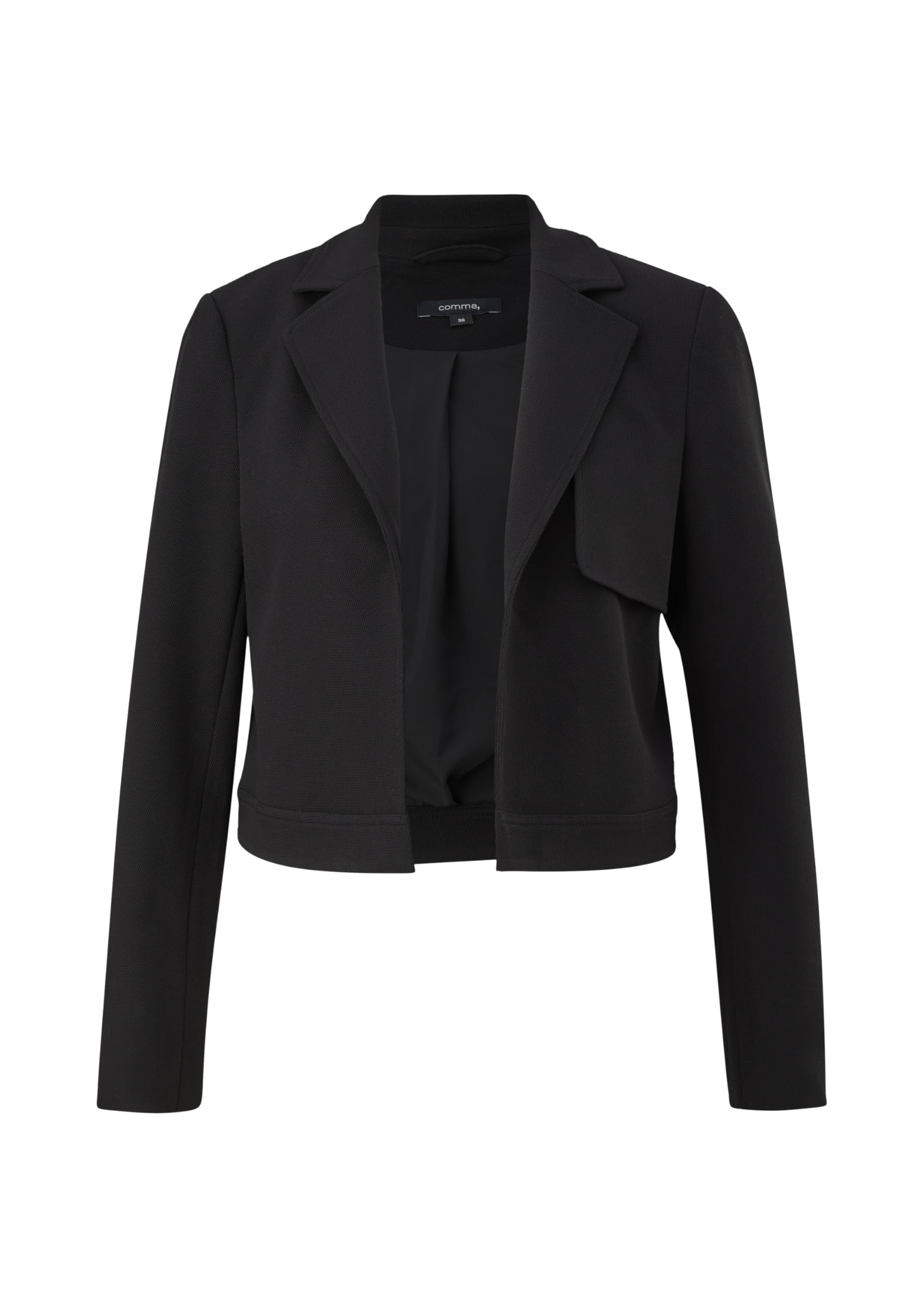 comma-blazer-kurz-damen-viskosemix-reverskragen image 4