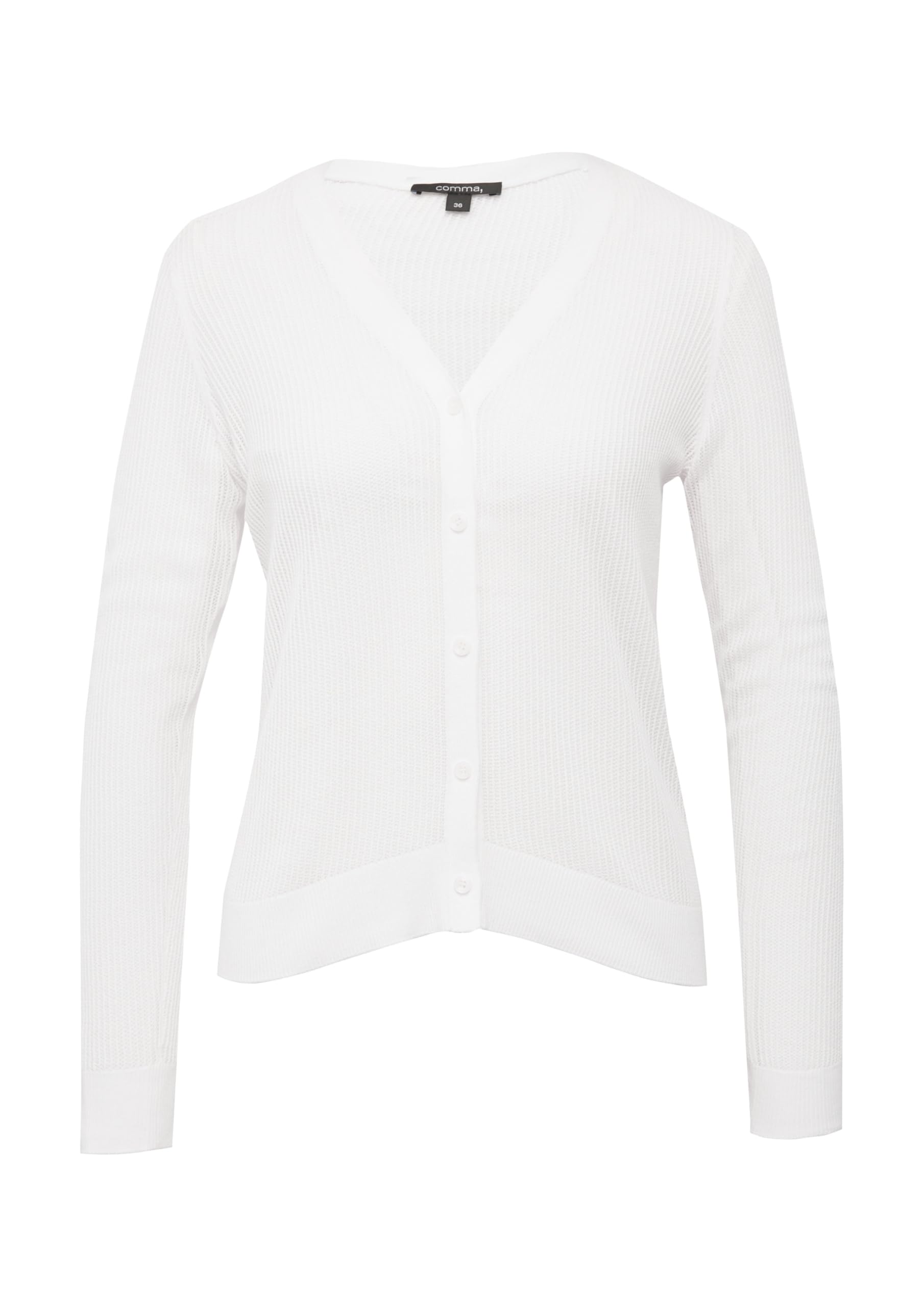 comma-feinstrick-cardigan-slim-fit-v-ausschnitt-strickjacke image 7