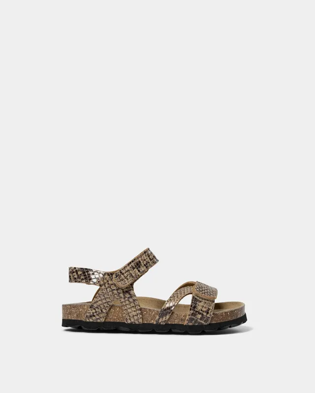 sofie-schnoor-kids-linak-sandale-brown-snake-leder image 1