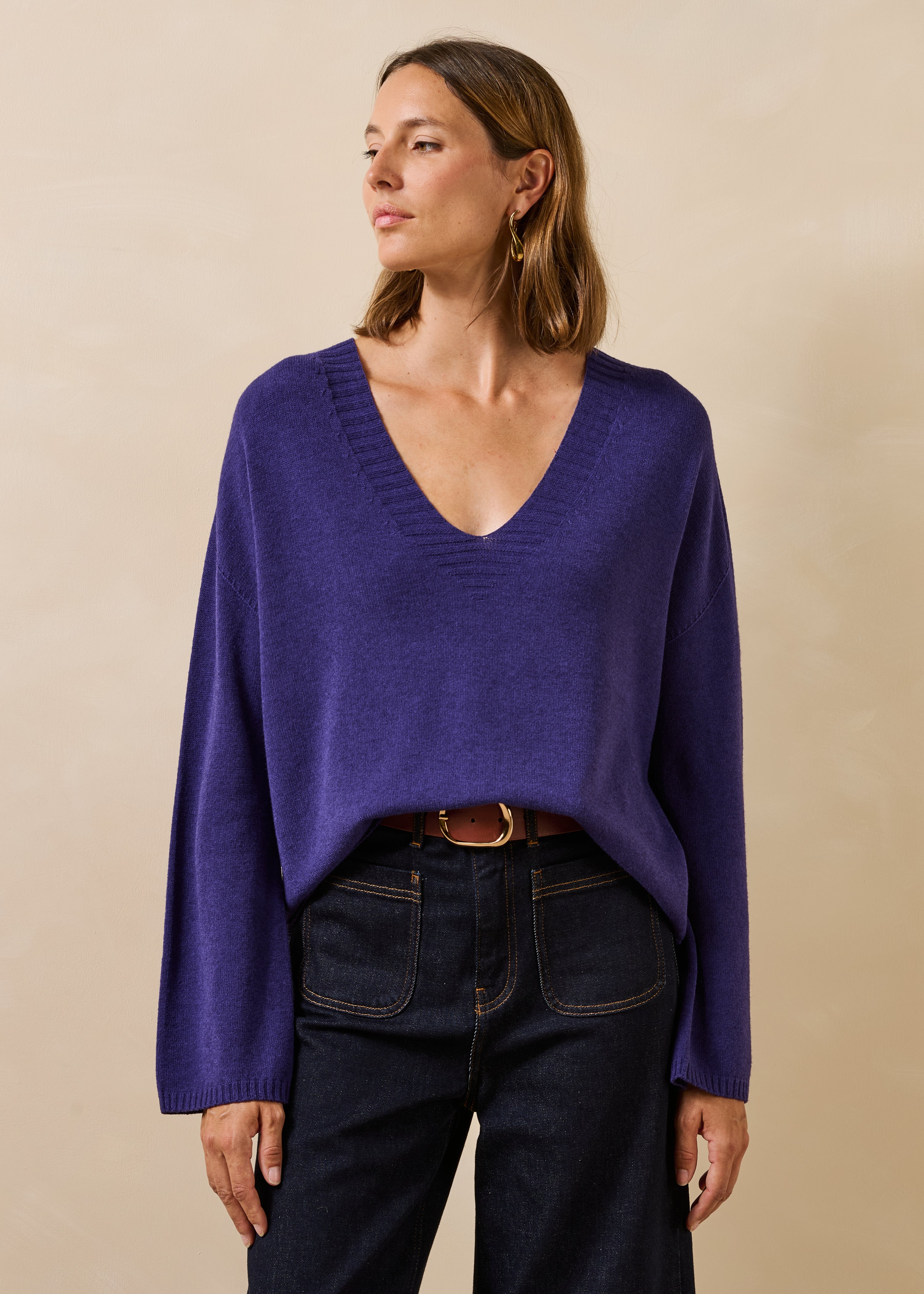 la-f-e-marabout-e-galate-pullover-lila-wollmischung image 1