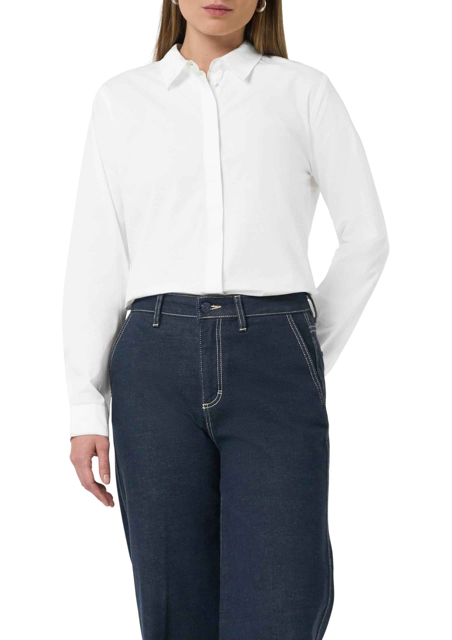 comma-blouses-hemdbluse-raff-detail-gr-36-wei image 1