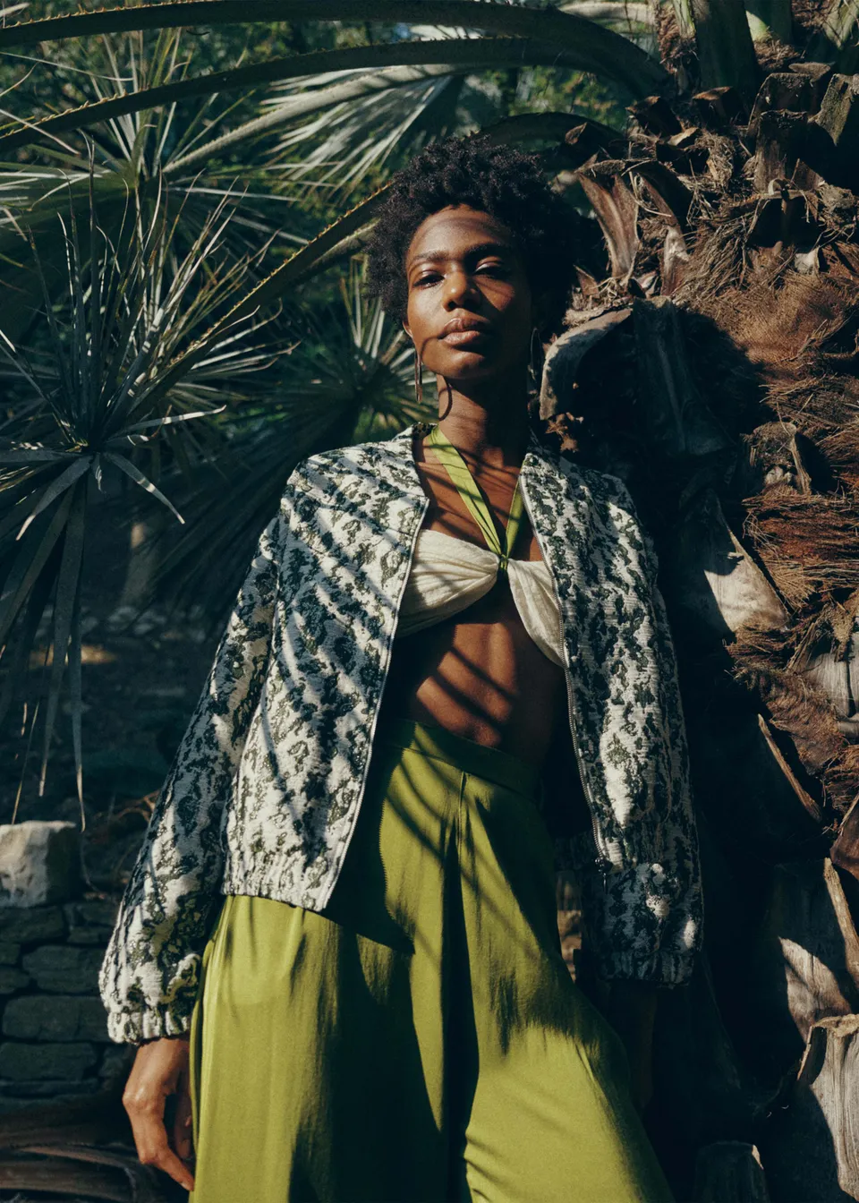la-f-e-marabout-e-blouson-bomberjacke-jacquard-khaki image 1