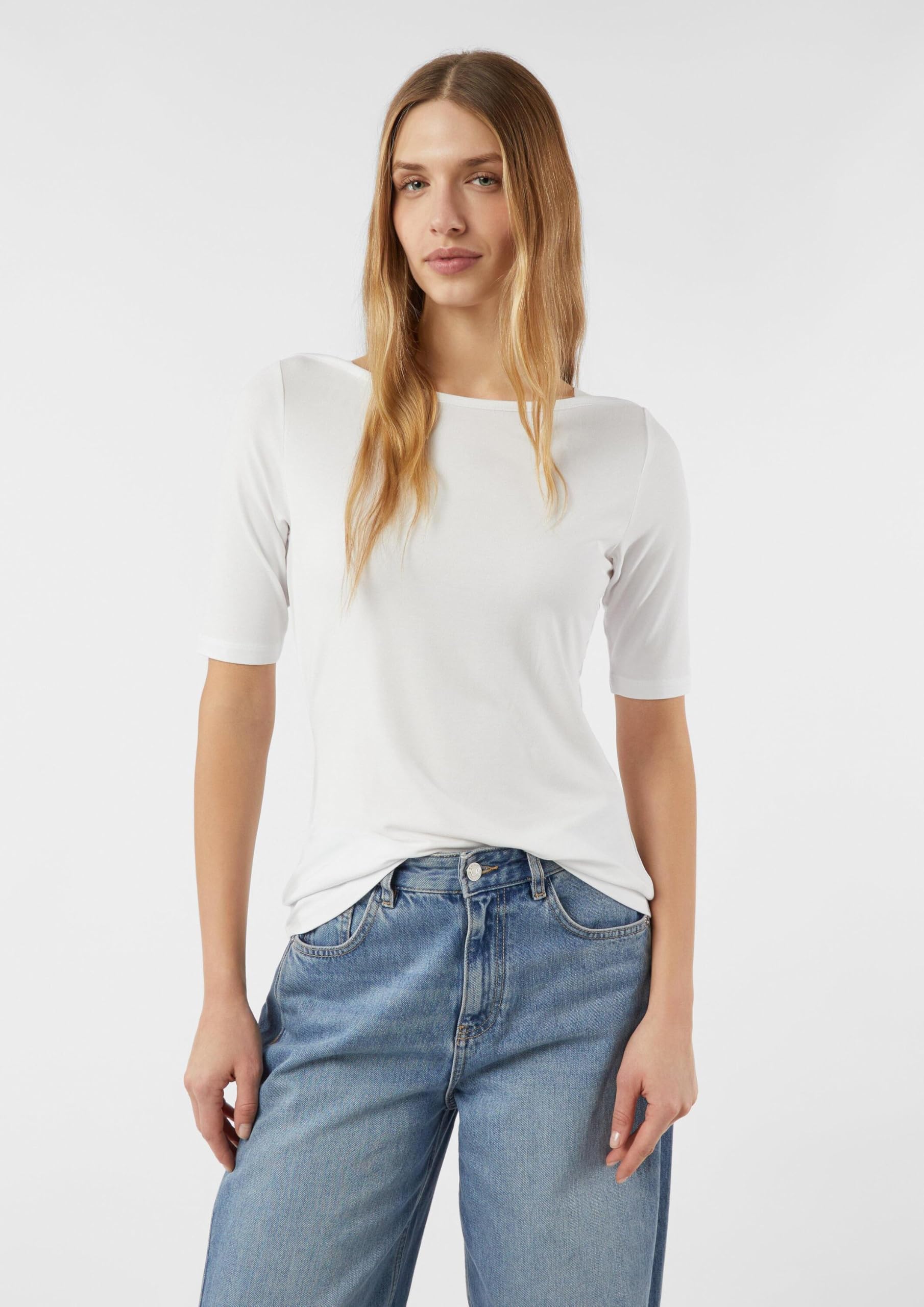 comma-viskosejersey-shirt-3-4-arm-wei-gr-36 image 3