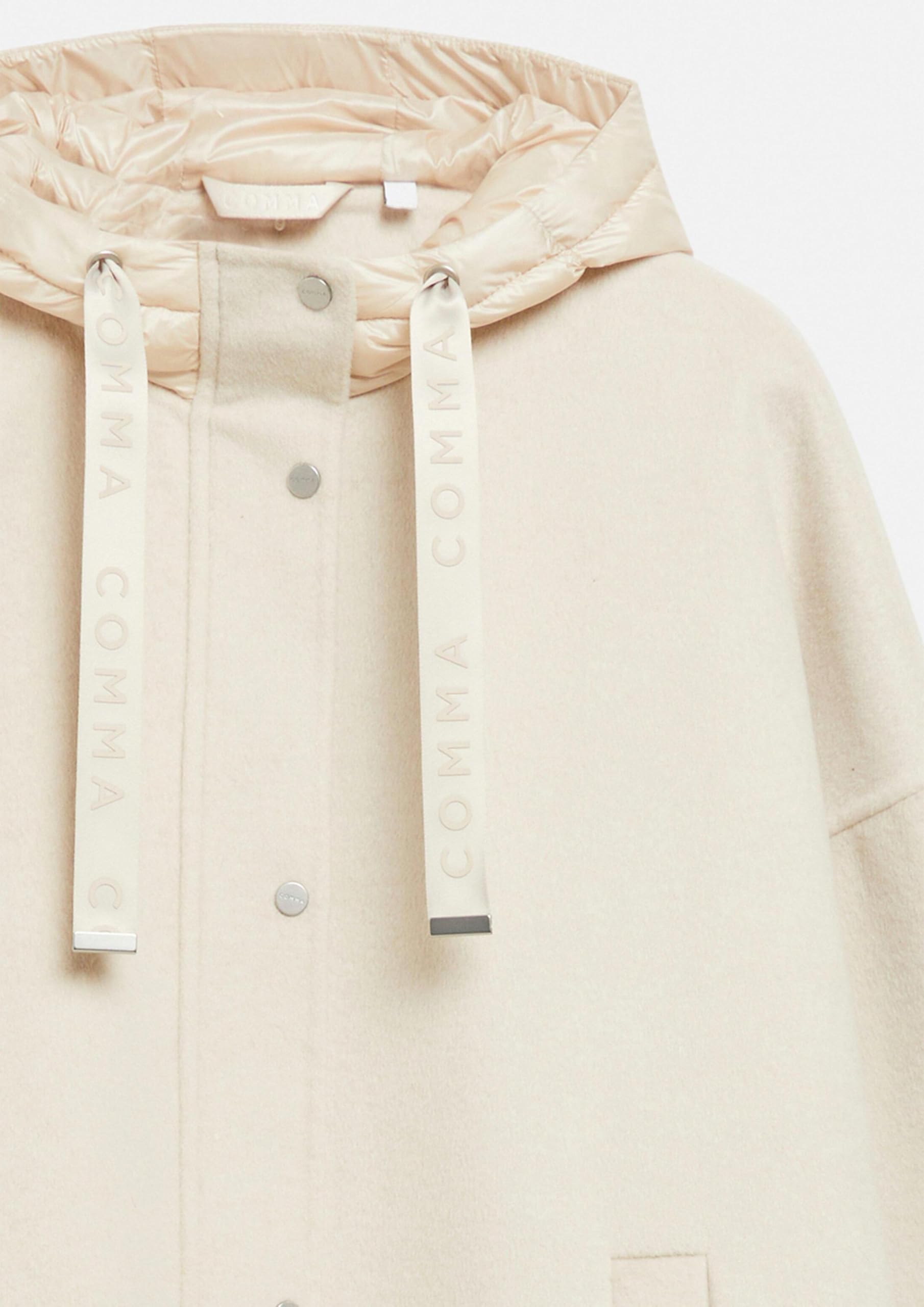 comma-outdoor-cape-wollmix-cape-bordeaux-puffer-kapuze image 6