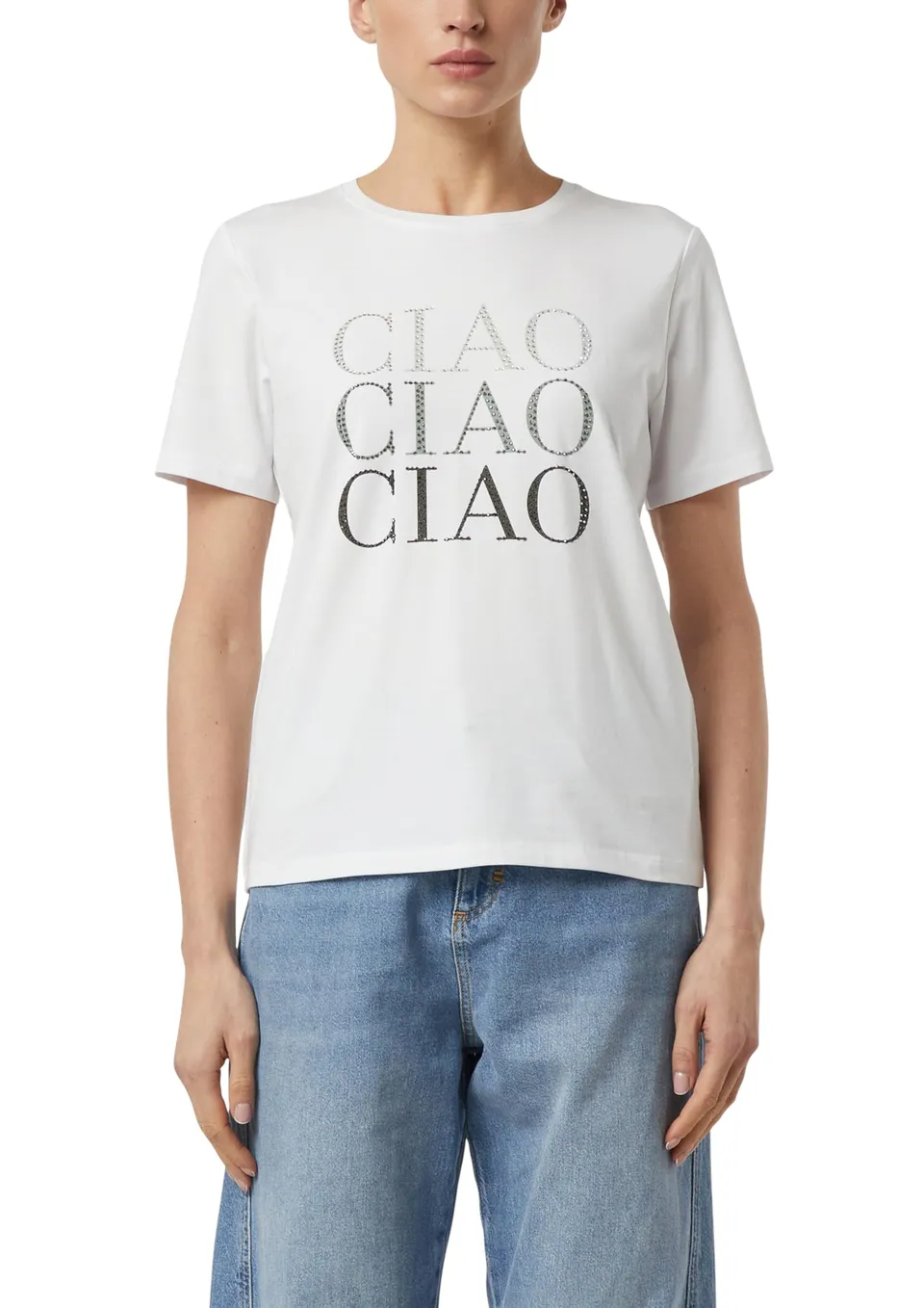 comma-jersey-t-shirt-strasssteinchen-gr-34-print image 1