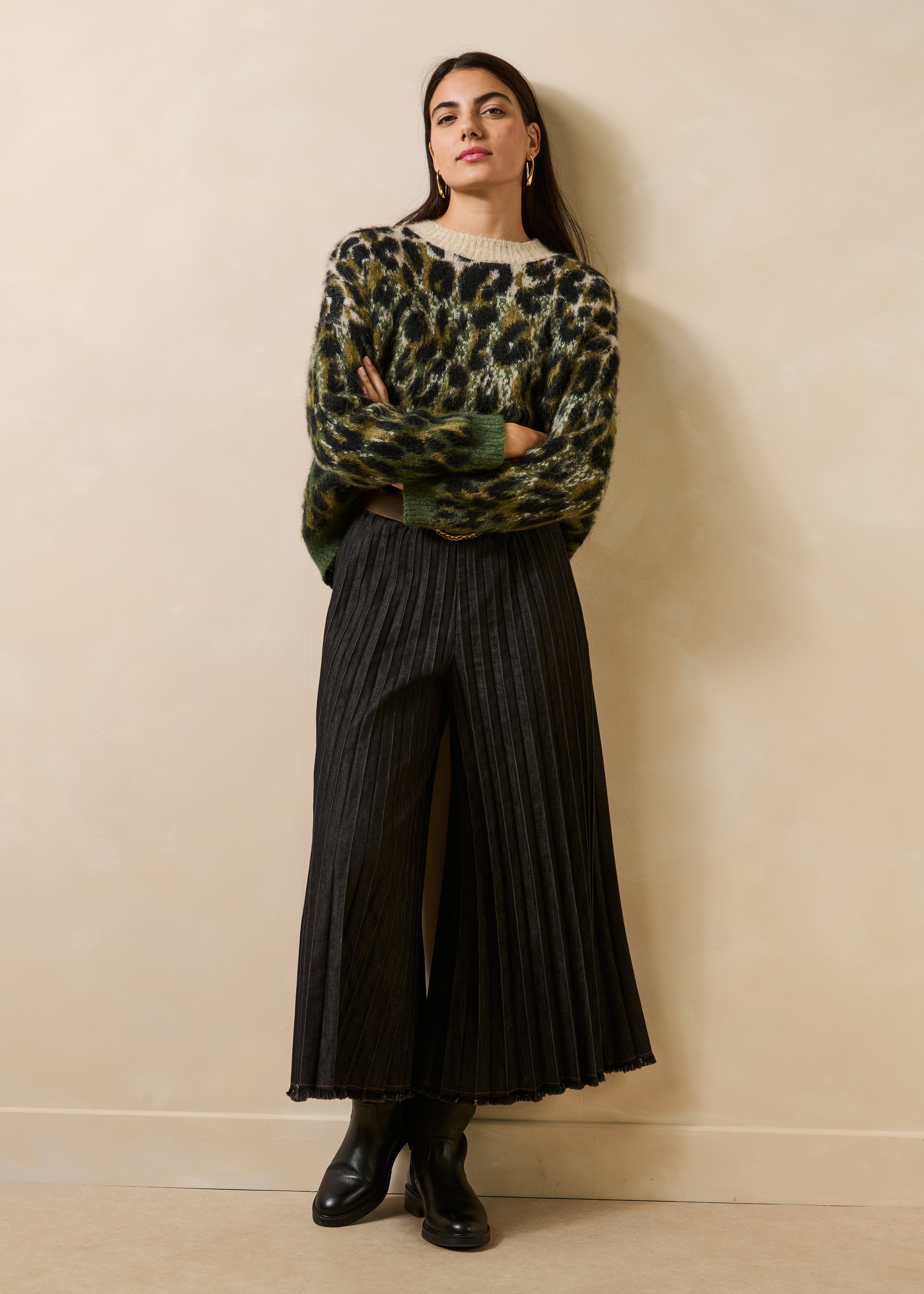 la-f-e-marabout-e-damaso-hose-denim-schwarz-weites-bein image 1