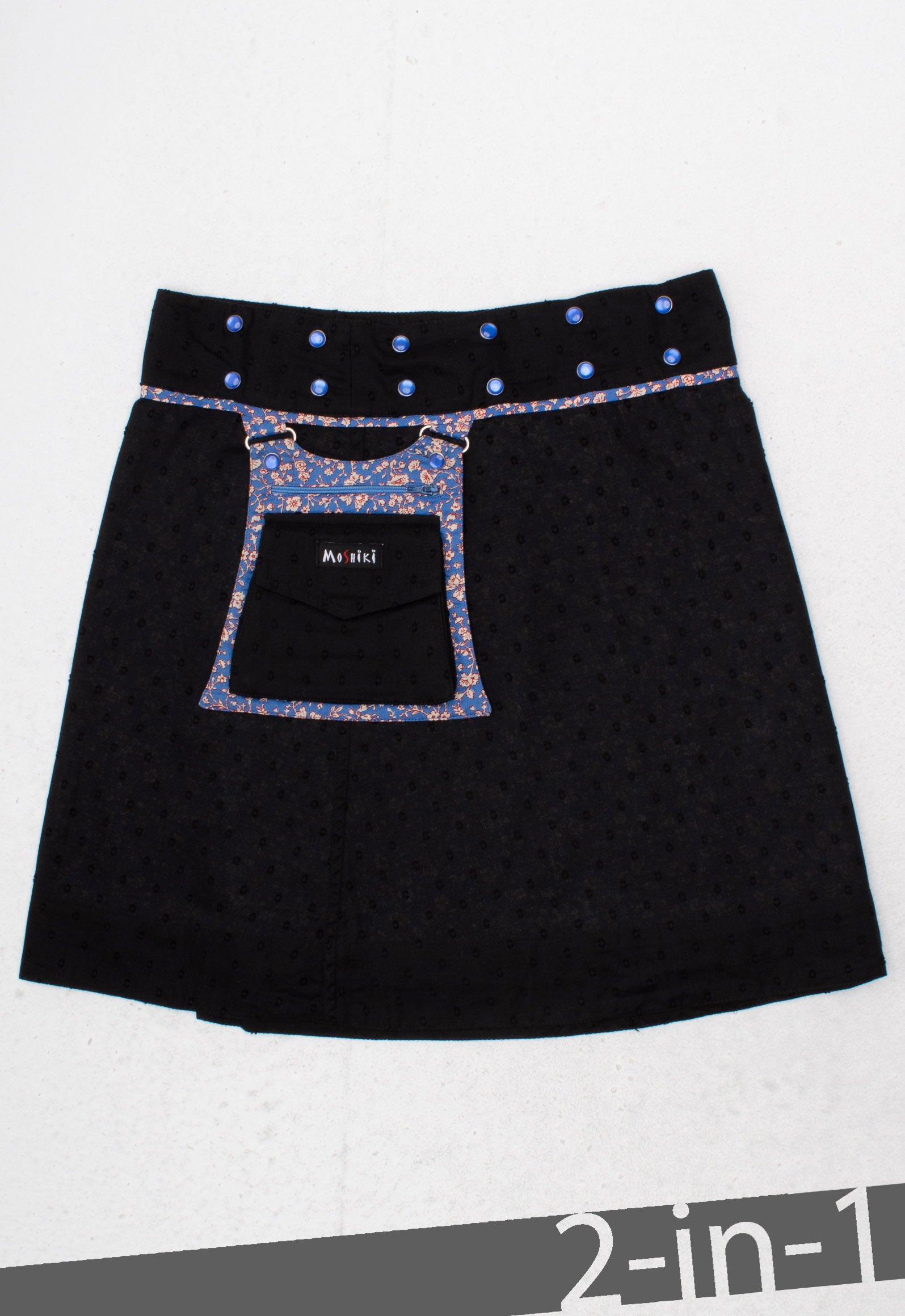 moshiki-hot-cookie-10-wickelrock-45cm-schwarz-baumwolle image 2