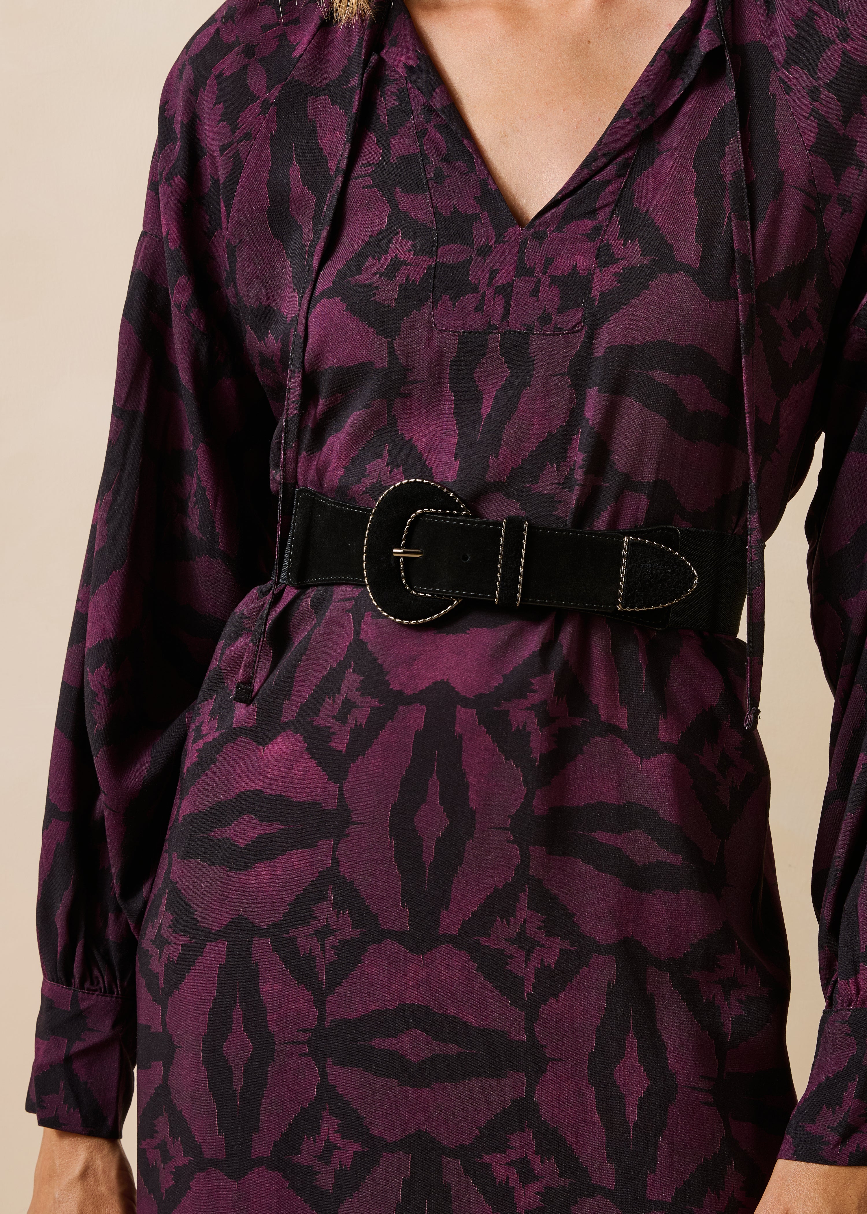 la-f-e-marabout-e-gonix-g-rtel-schwarz-elastisch-kleid image 3