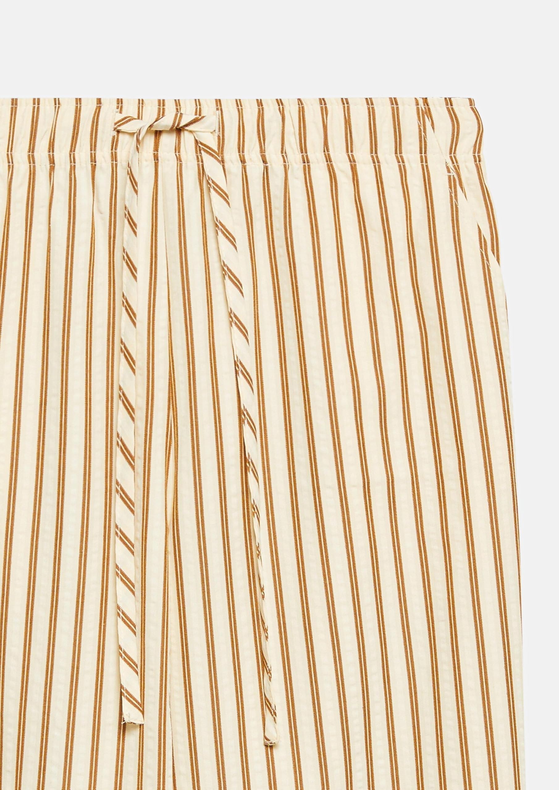 comma-trousers-culotte-hose-seersucker-bindeg-rtel-gr-34 image 5