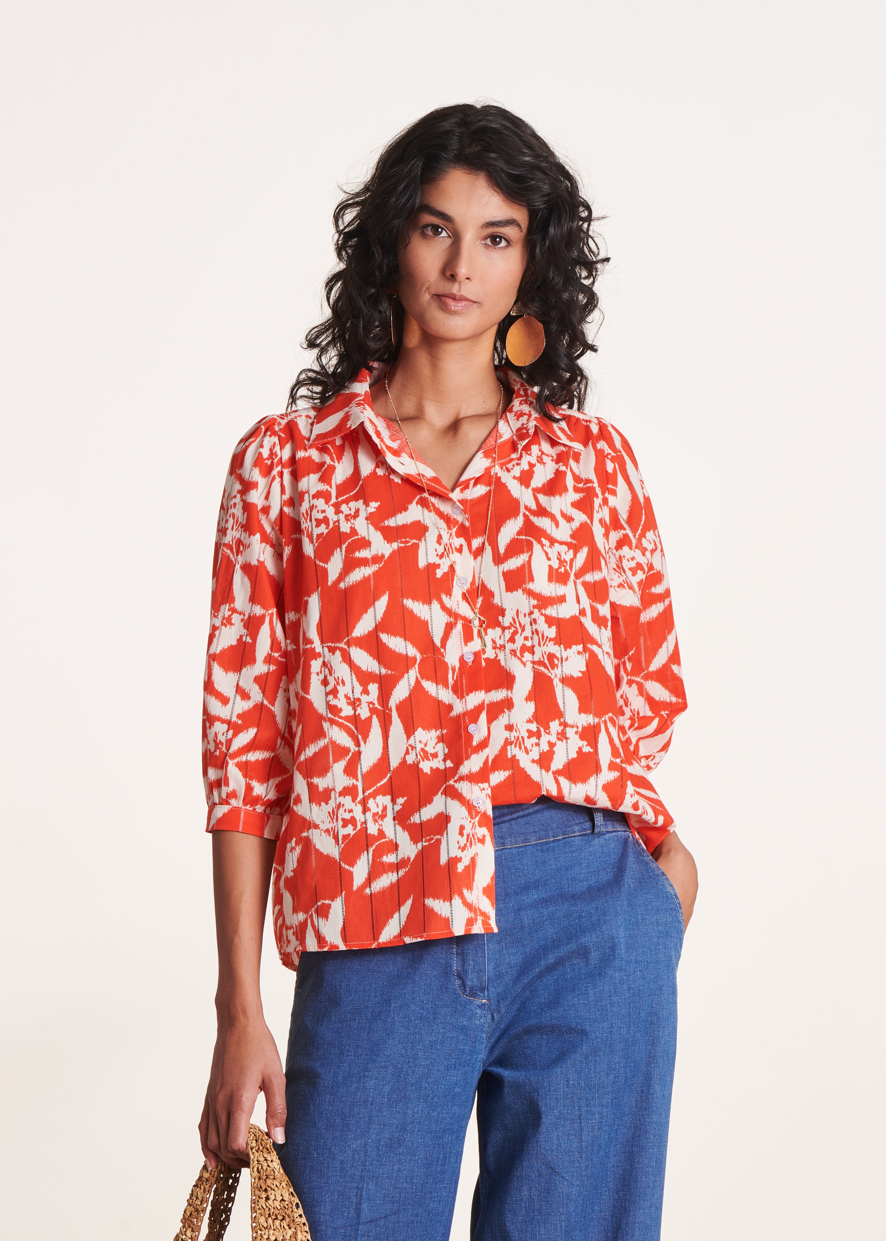la-f-e-marabout-e-chemises-sopou-bluse-bio-baumwolle-orange image 1