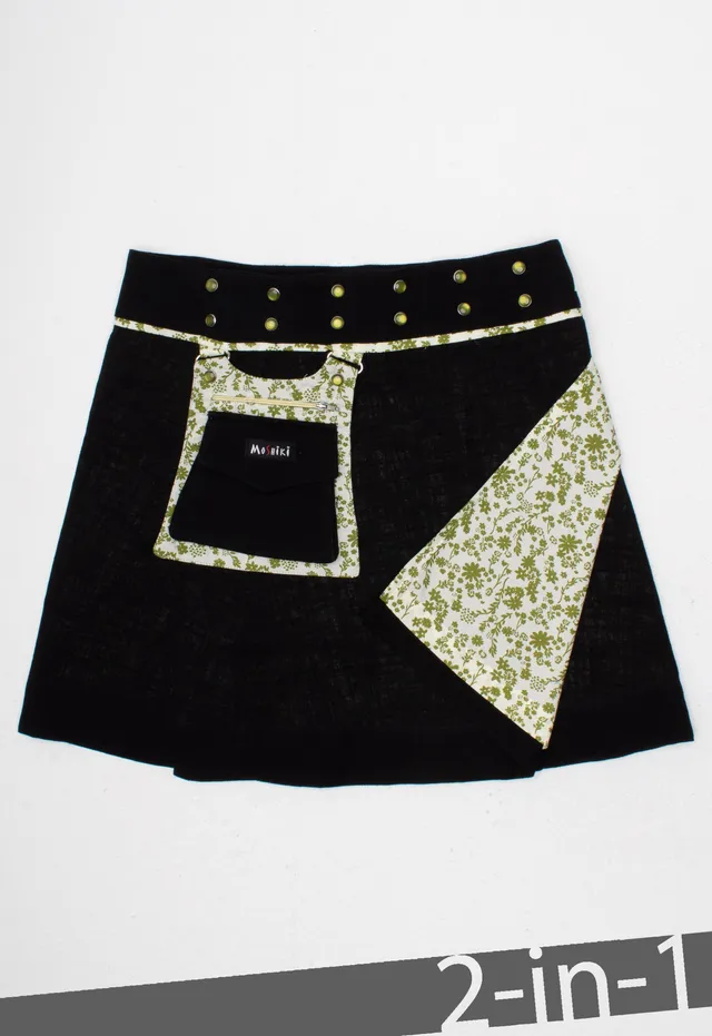 moshiki-hot-cookie-10-wickelrock-45-cm-schwarz-baumwolle image 1