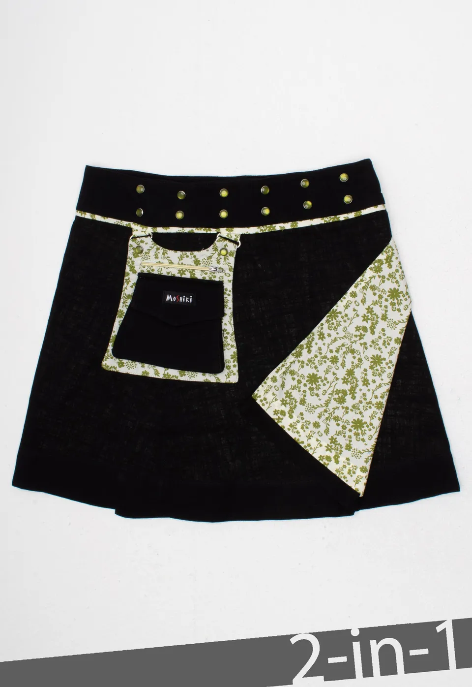 moshiki-hot-cookie-10-wickelrock-45-cm-schwarz-baumwolle image 1
