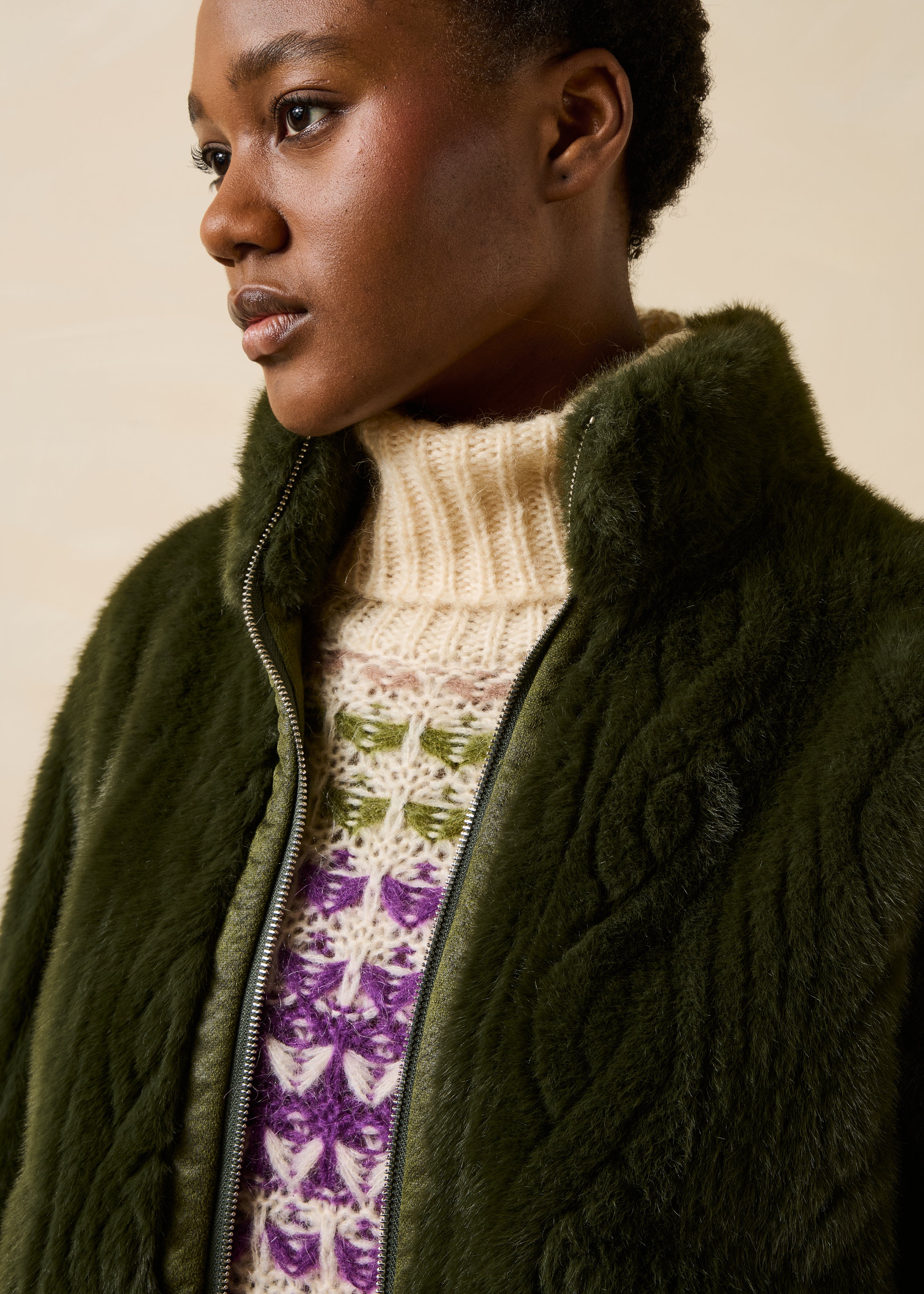 la-f-e-marabout-e-elvire-blouson-damen-khaki-wende image 5