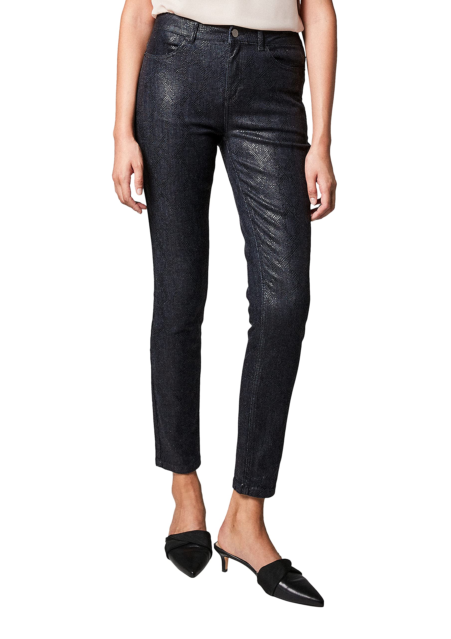 comma-jeans-snake-damenjeans-animal-muster-schmal image 1