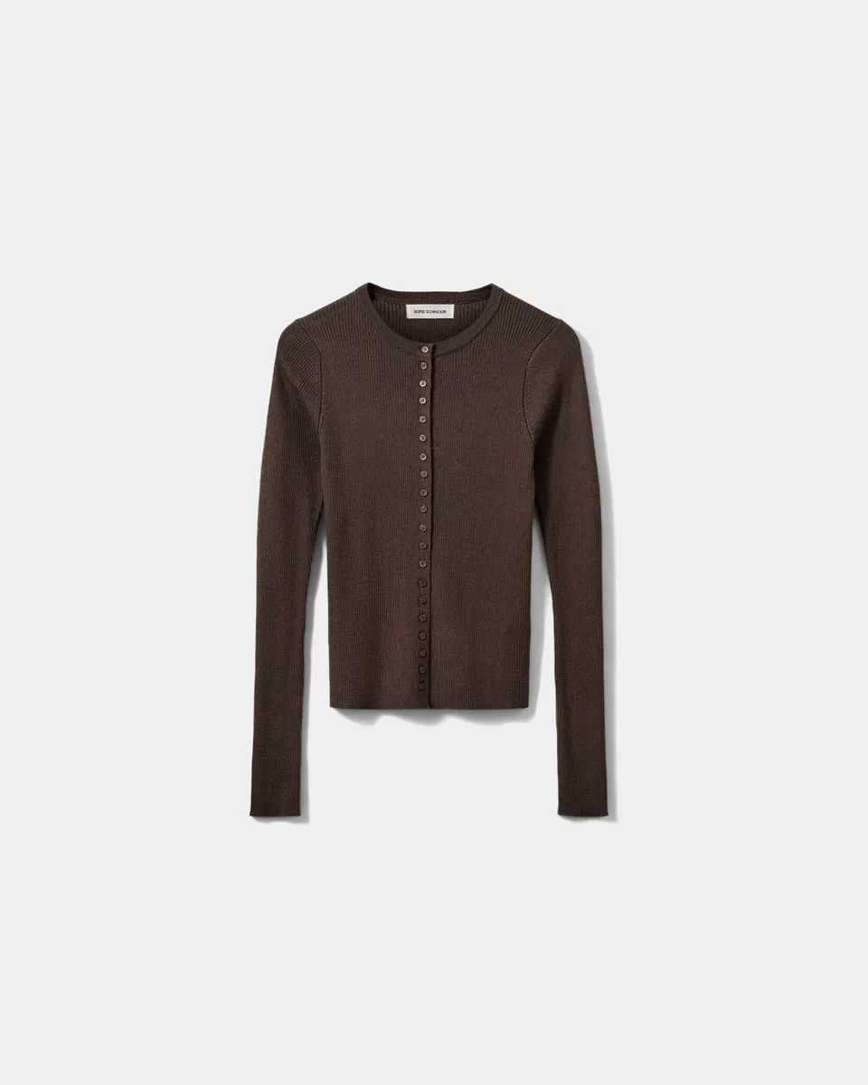 sofie-schnoor-julessw-s263265-cardigan-braun-merinowolle image 1