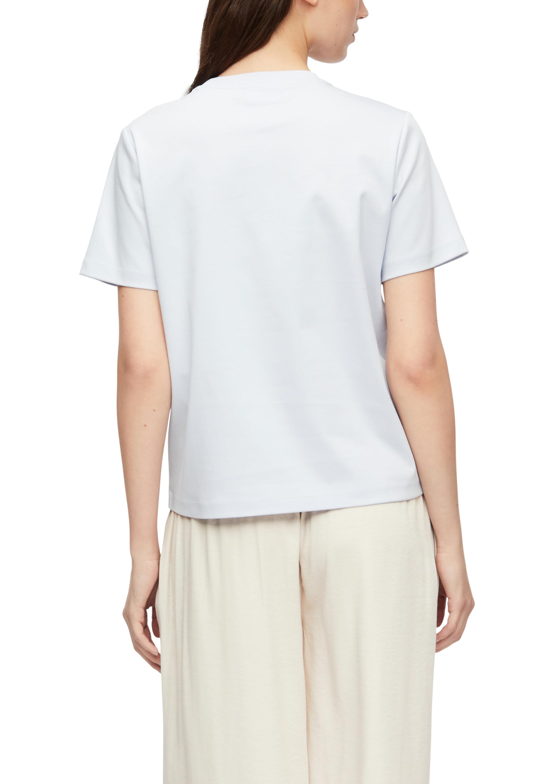 comma-basic-t-shirt-damen-top-baumwolle image 2