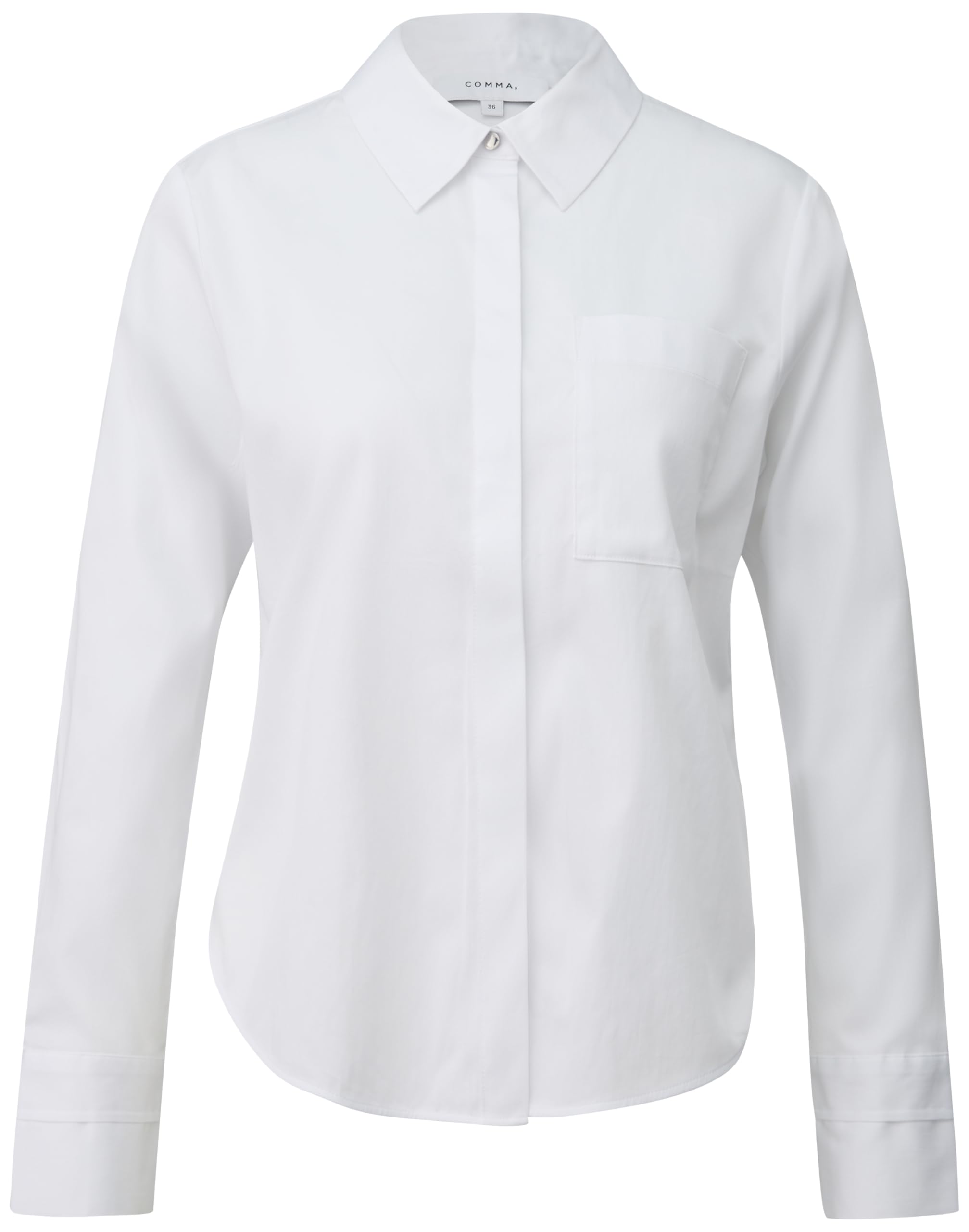 comma-bluse-langarm-baumwollmix image 1