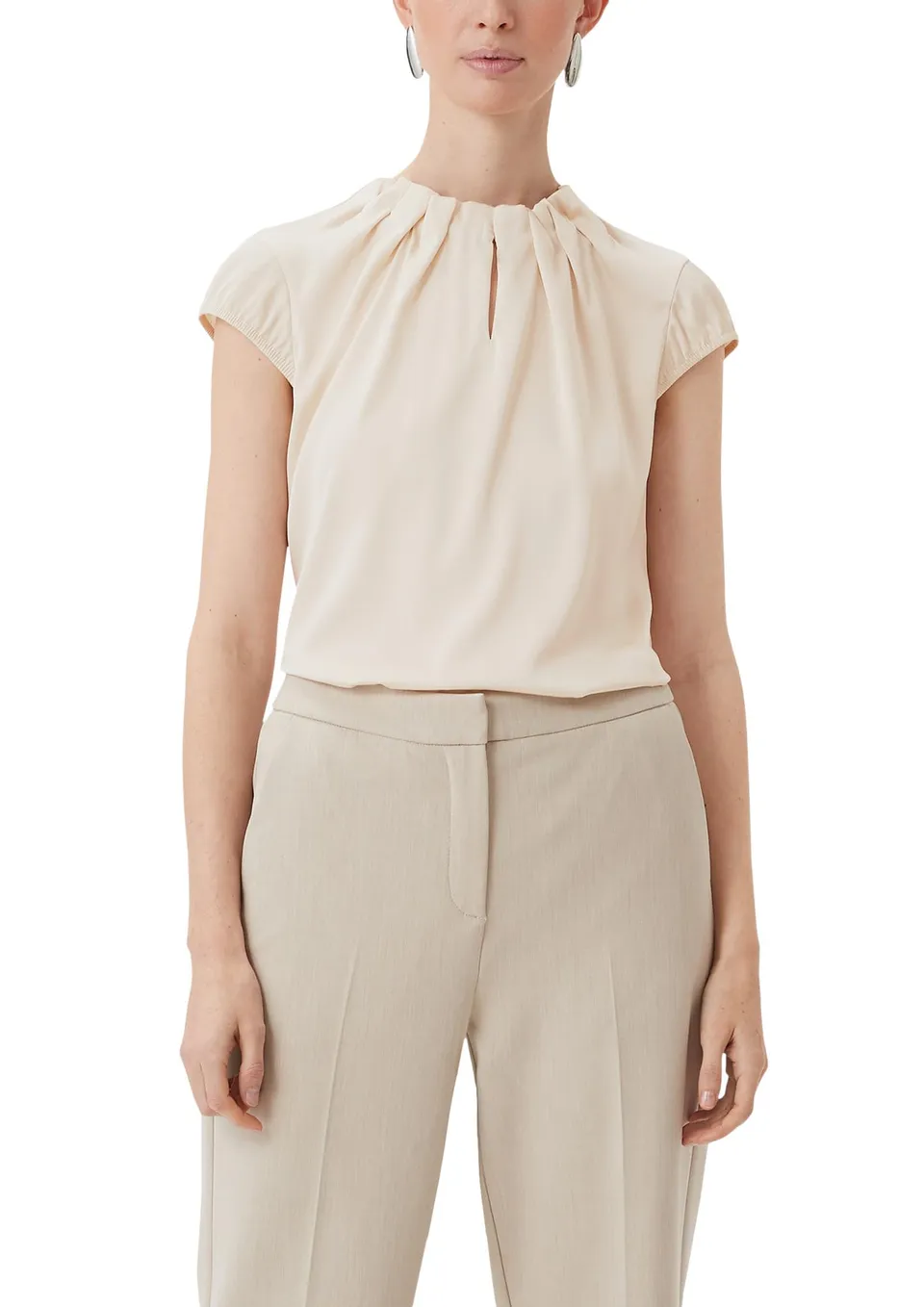 comma-2147272-bluse-damen-gr-e-38-mit-raffung image 1
