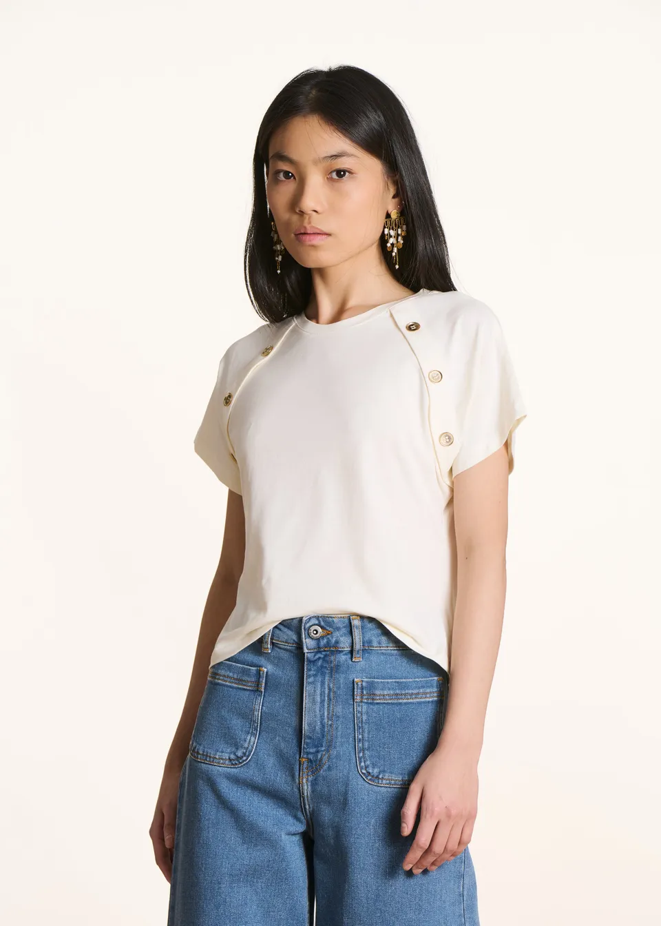 la-f-e-marabout-e-fou-t-shirt-ecru-bio-baumwolle-kn-pfe image 1