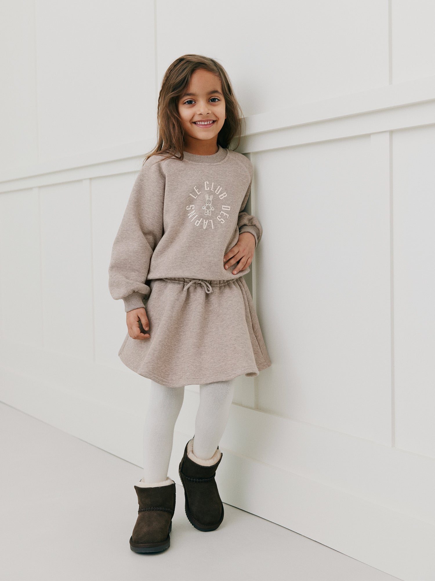 sofie-schnoor-kids-eliskb-sweatshirt-baumwolle-beige-melange image 2