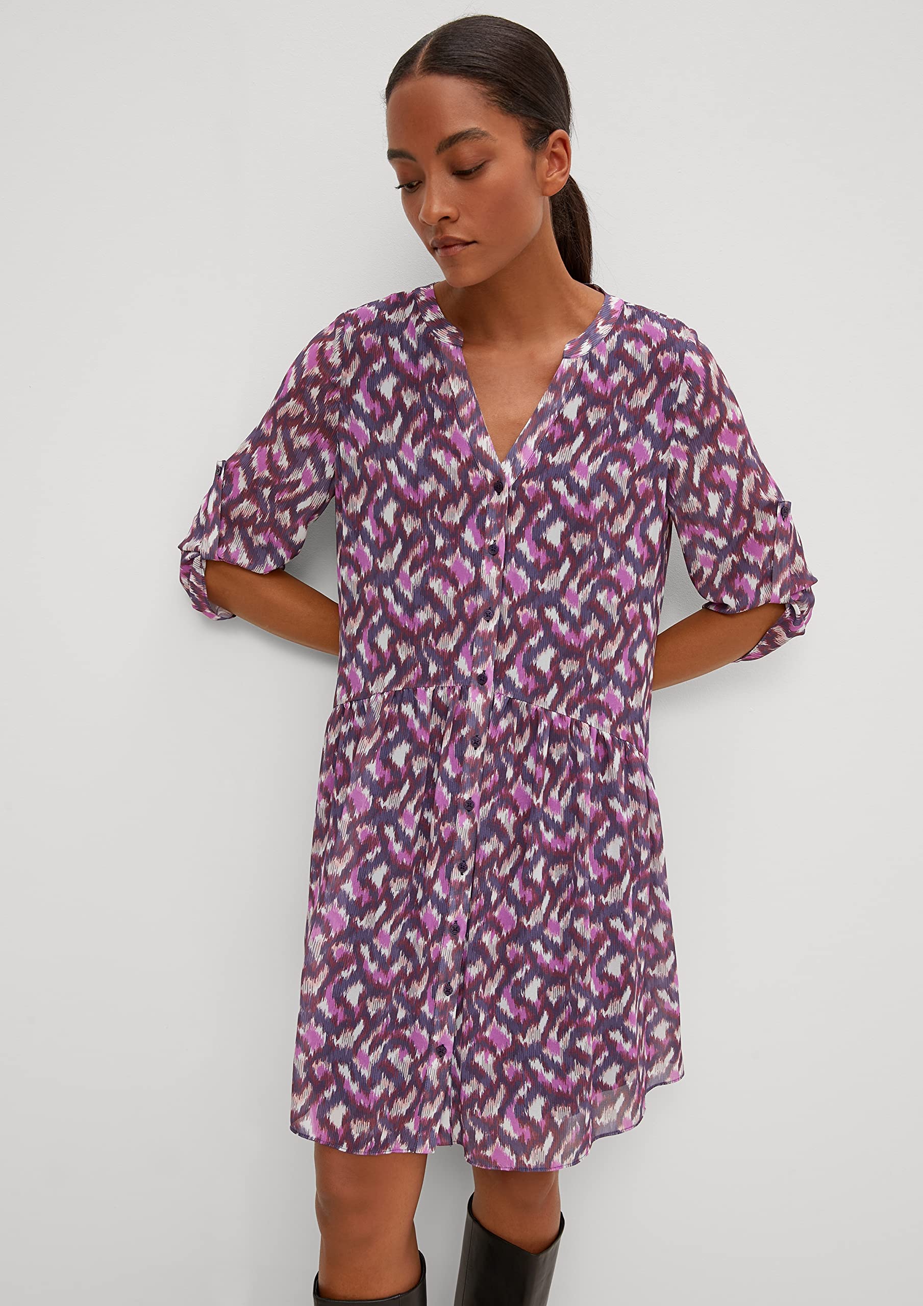 comma-shirtdress-chiffon-kleid-damenkleid-gr-36-print image 7