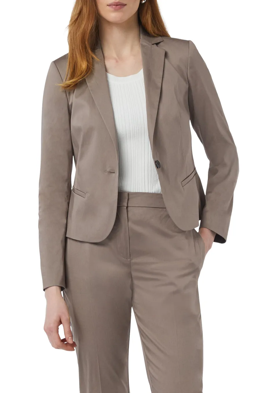 comma-blazer-baumwollstretch-tailliert-reverskragen-business image 1