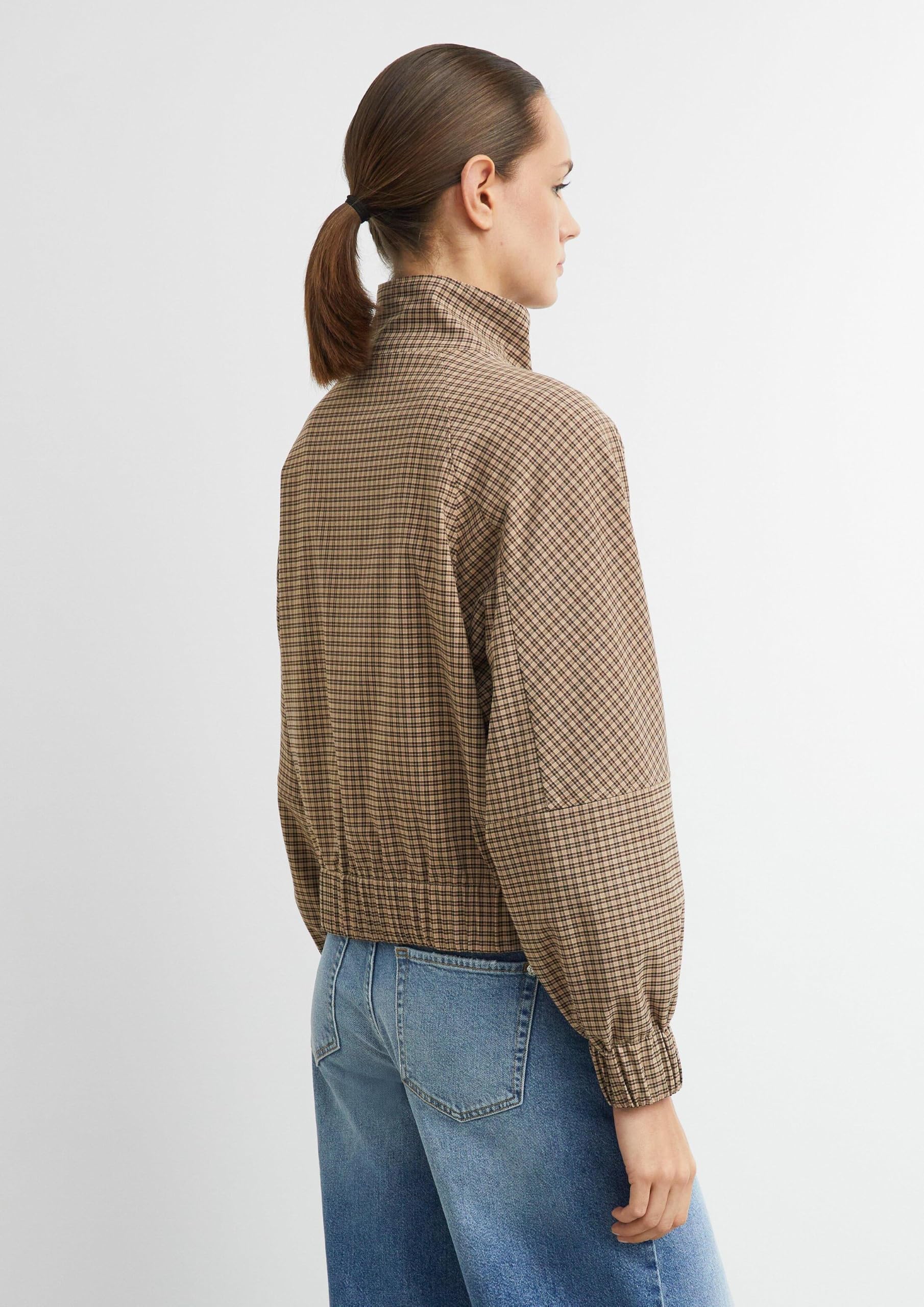 comma-blousonjacke-karo-stehkragen-jacke-gr-e-38 image 7
