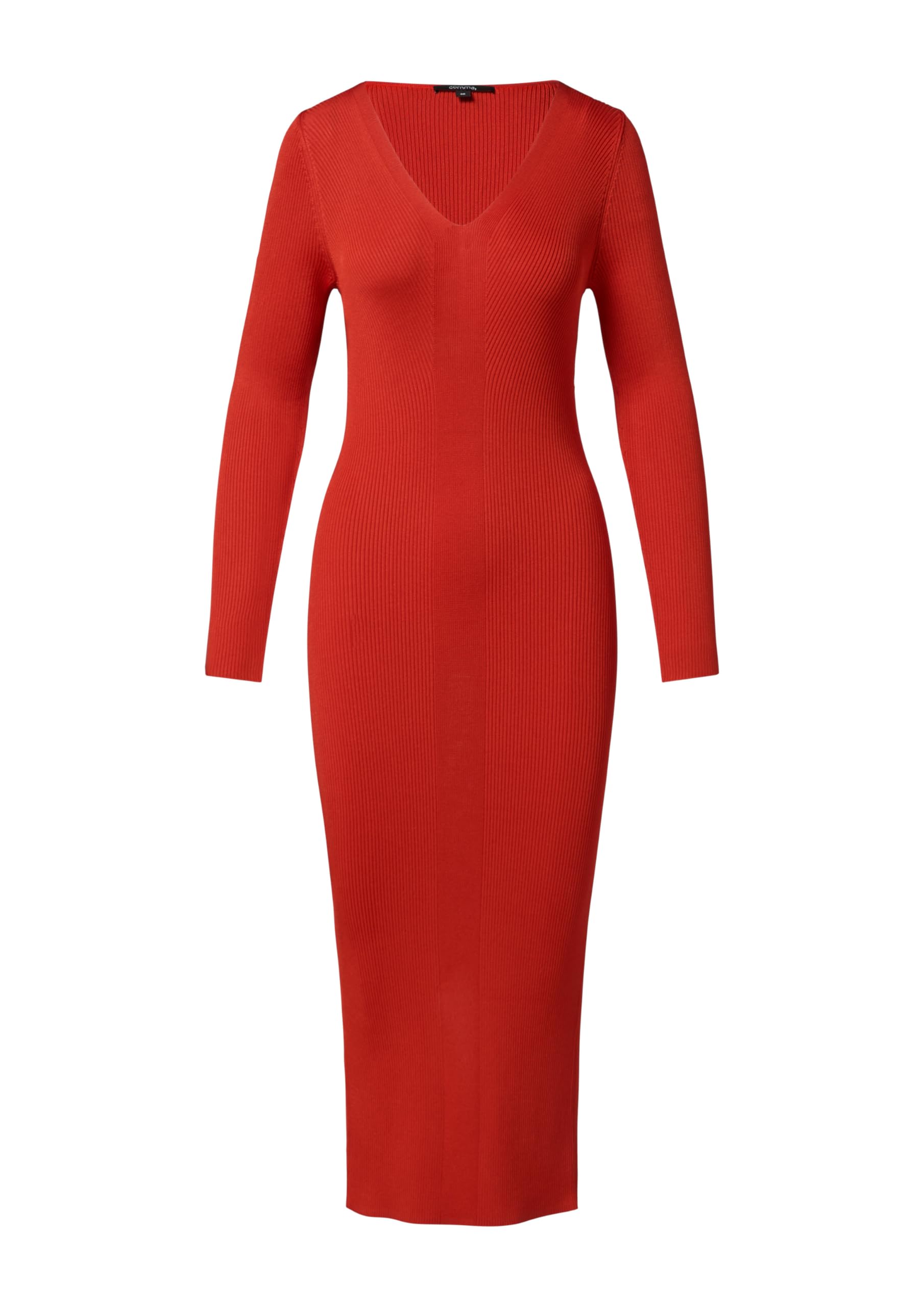 comma-slim-fit-kleid-v-ausschnitt-kleid-gr-44-schwarz image 4
