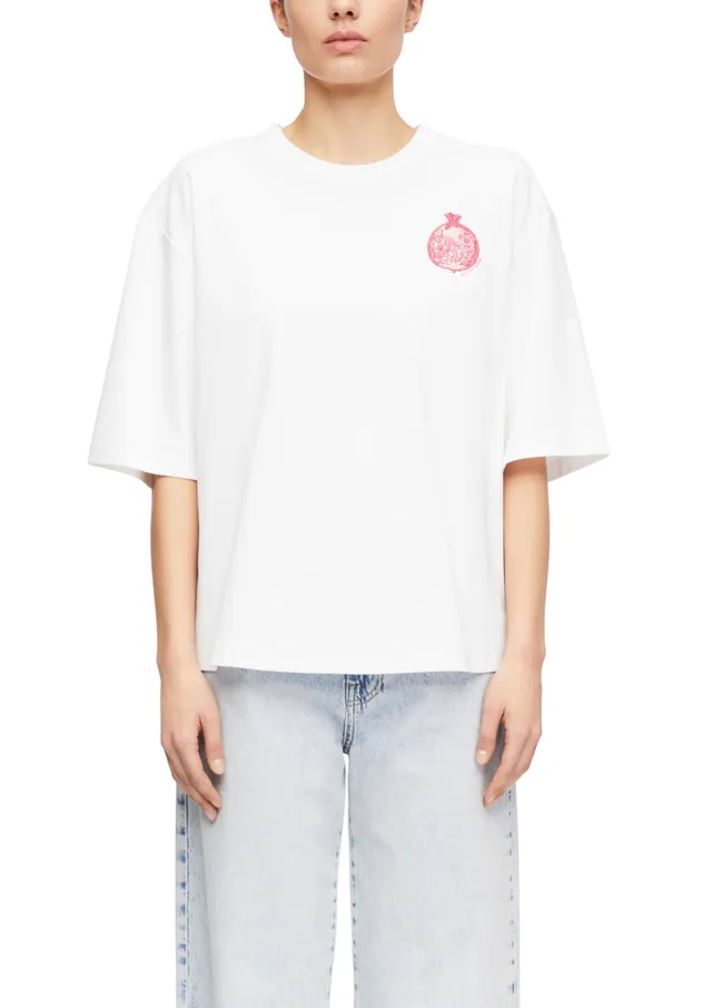 comma-tops-t-shirt-oversize-artwork-rundhals-l image 1