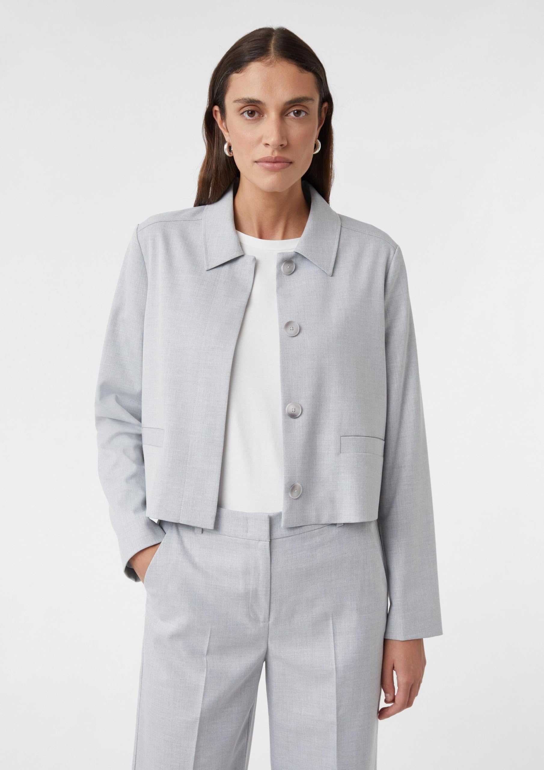 comma-jackets-kurze-jacke-hemdkragen-gr-e-36-knopfleiste image 6