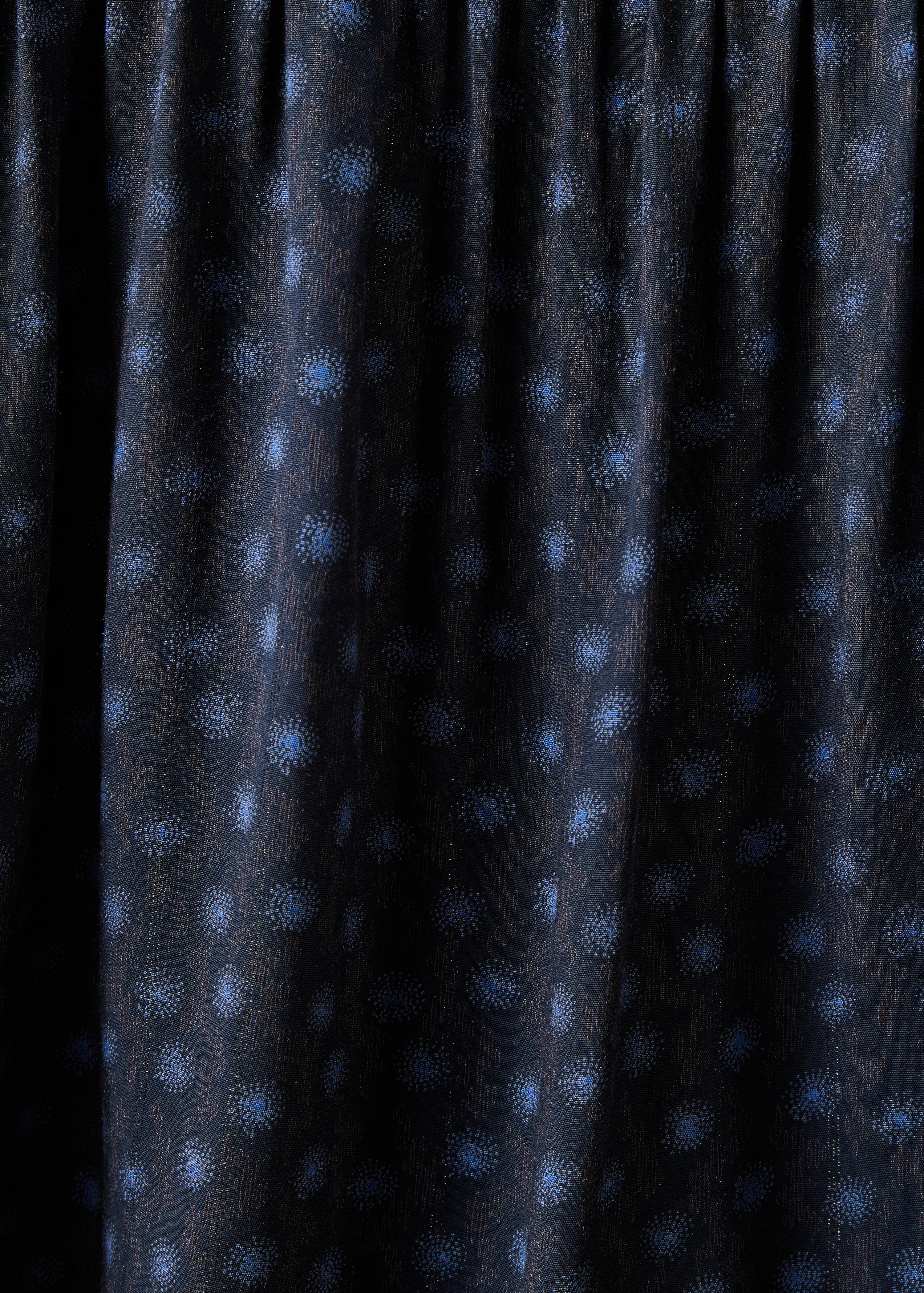 la-f-e-marabout-e-fowina-bluse-blau-gemustert-mao-kragen image 4