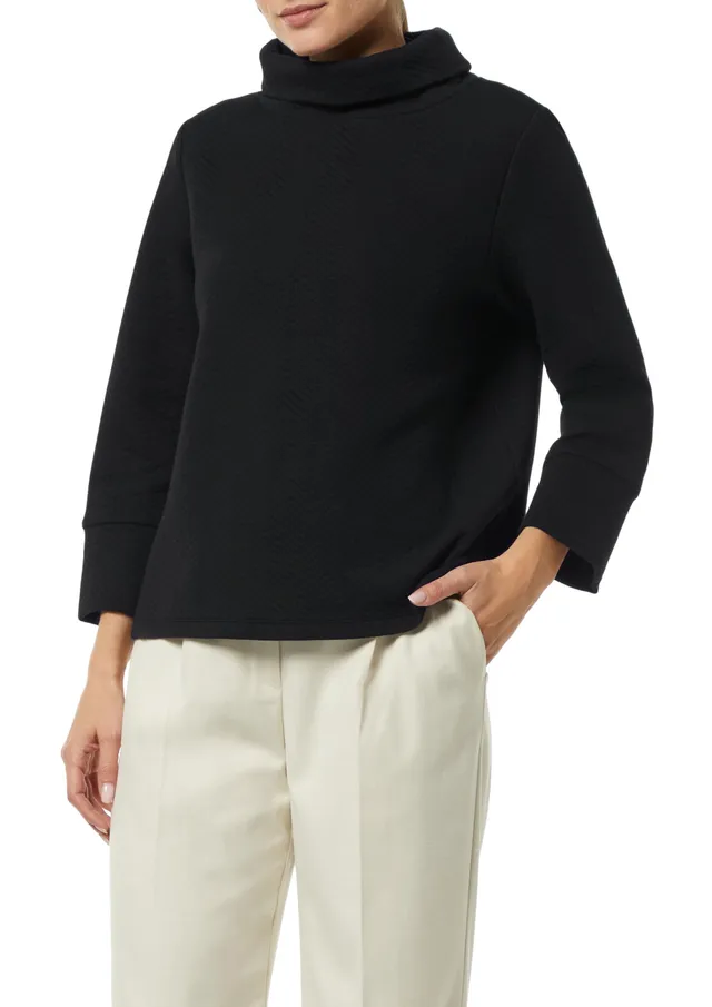 comma-sweatshirt-rollkragen-strukturmuster image 1
