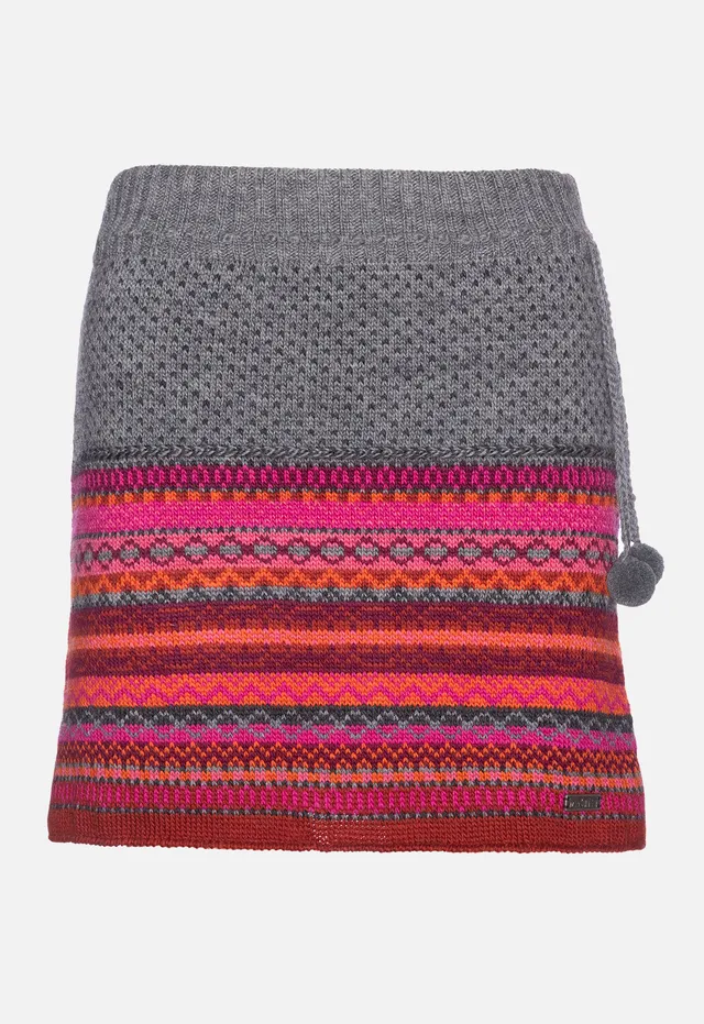 moshiki-alisaa-skirt-strickrock-naturwolle-s-xl-gestreift image 1