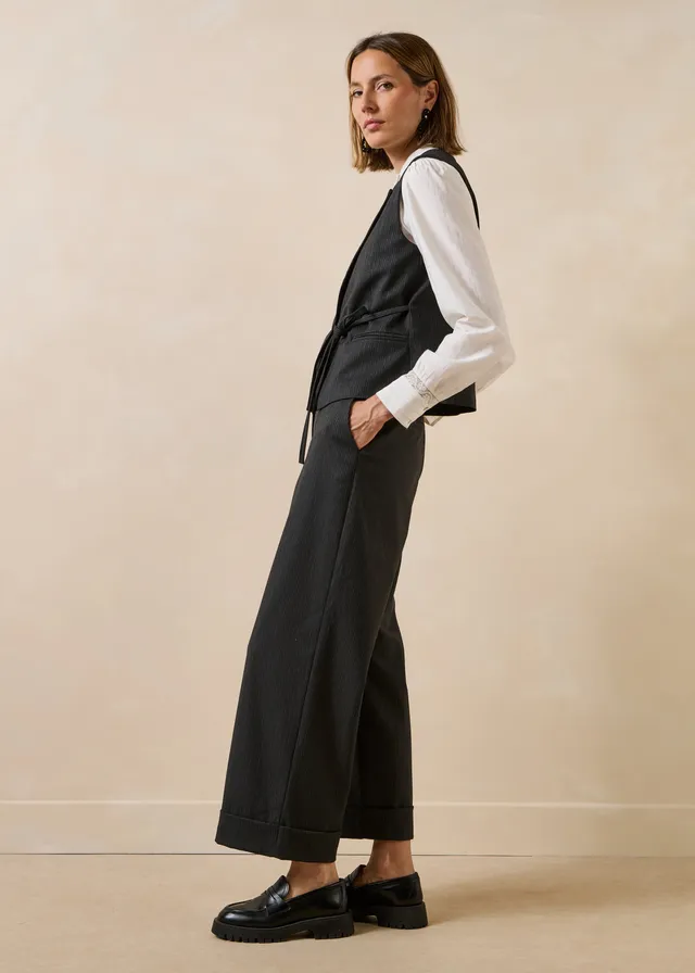 la-f-e-marabout-e-ronac-hose-anthrazit-gestreift-7-8 image 1