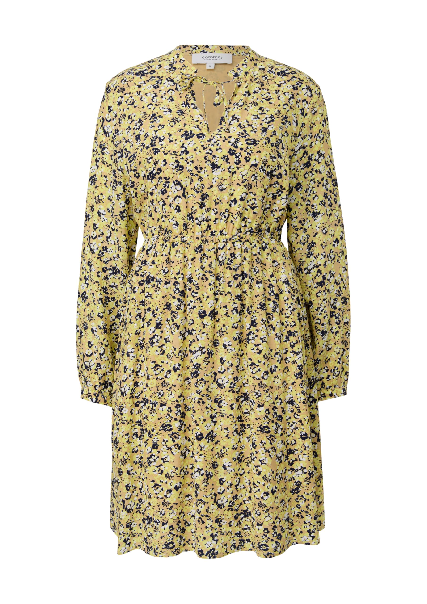 comma-dresses-cr-pe-kleid-aus-viskose-kleid-blau image 7