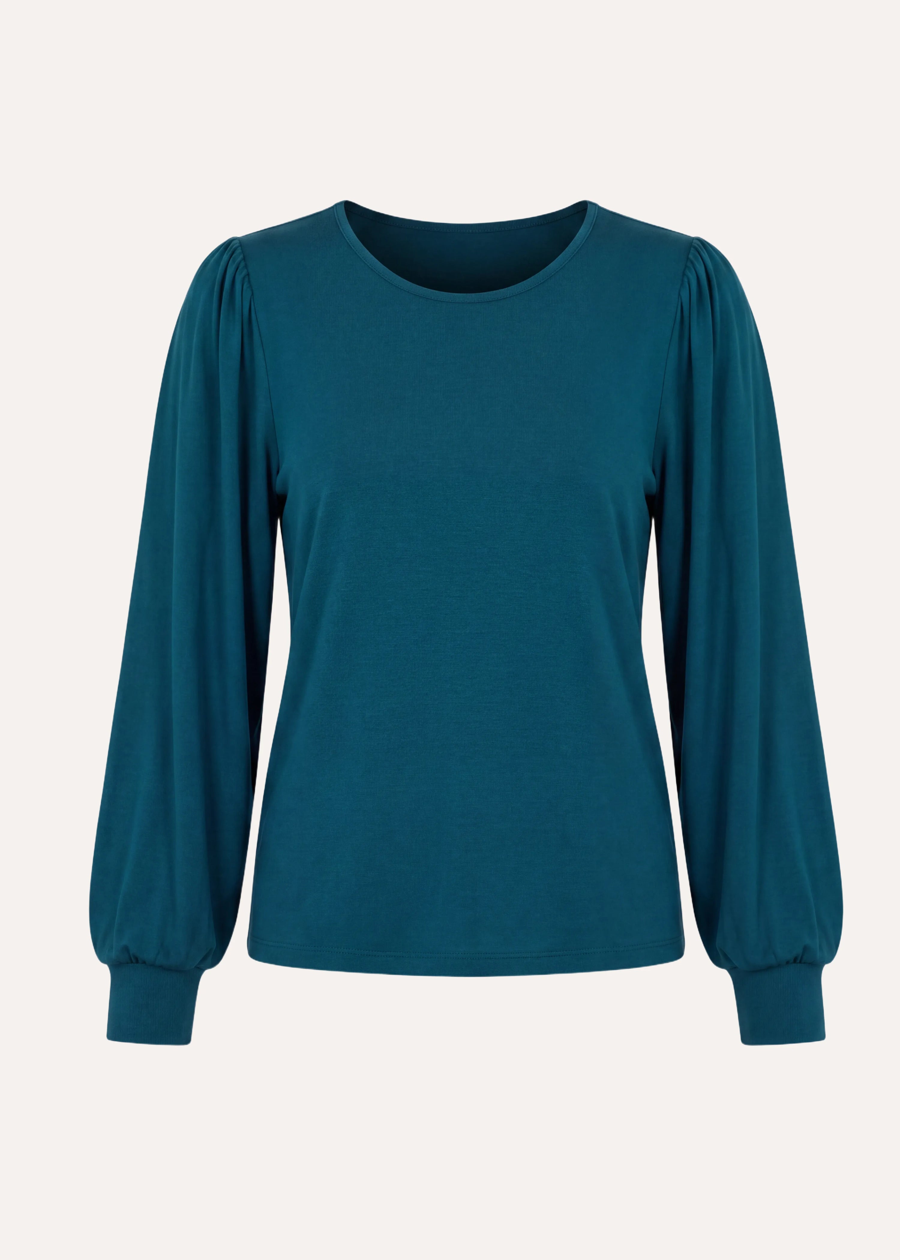 la-f-e-marabout-e-ekeko-t-shirt-petrol-modal-langarm image 6