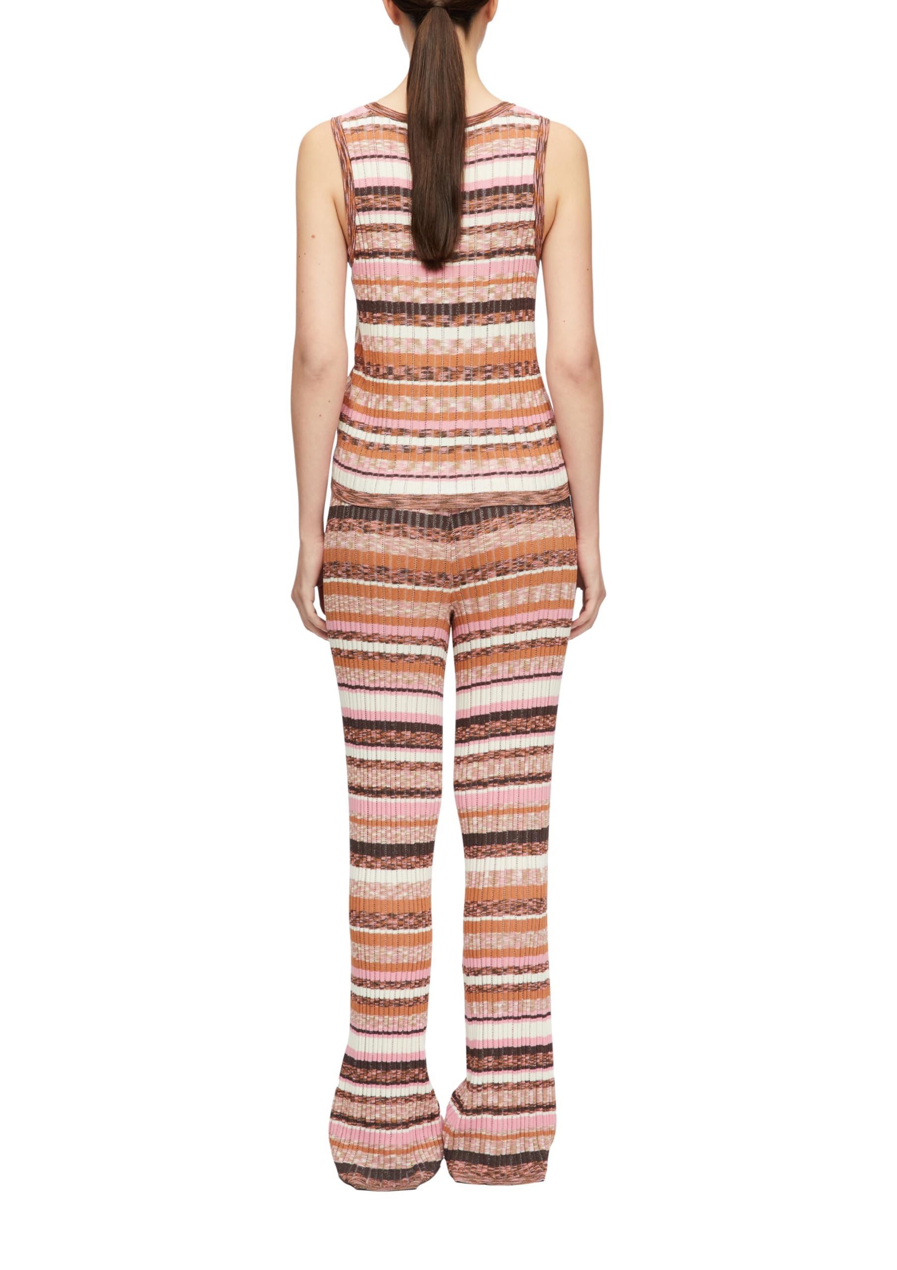 comma-strickhose-wide-leg-ajour-gestreift-gr-34 image 3