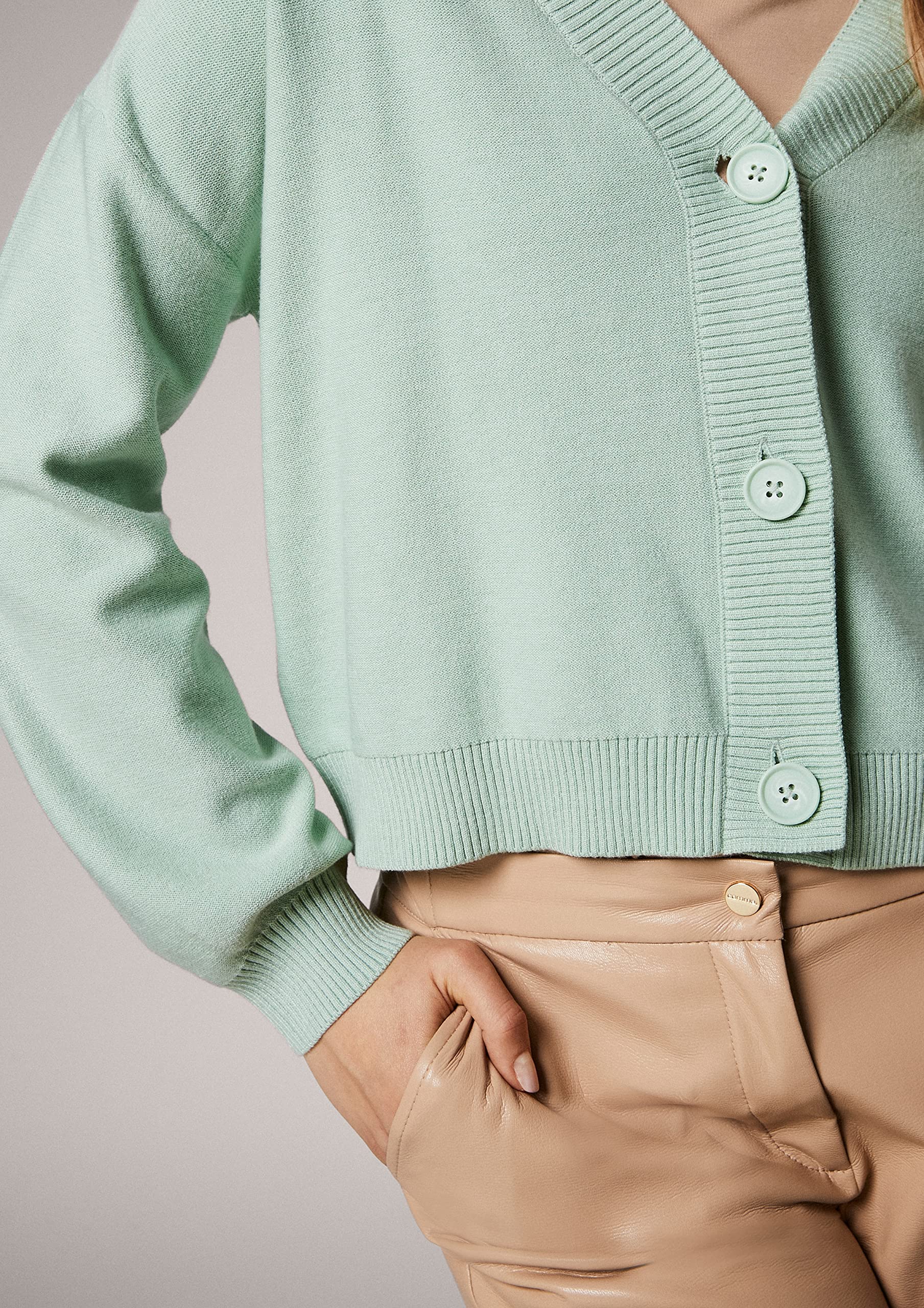 comma-jacke-blazerersatz-gr-m-light-green-kragen image 3