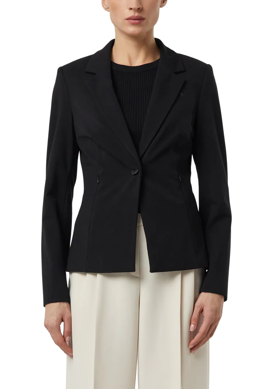 comma-jersey-blazer-tailliert-navy-5976-business image 1